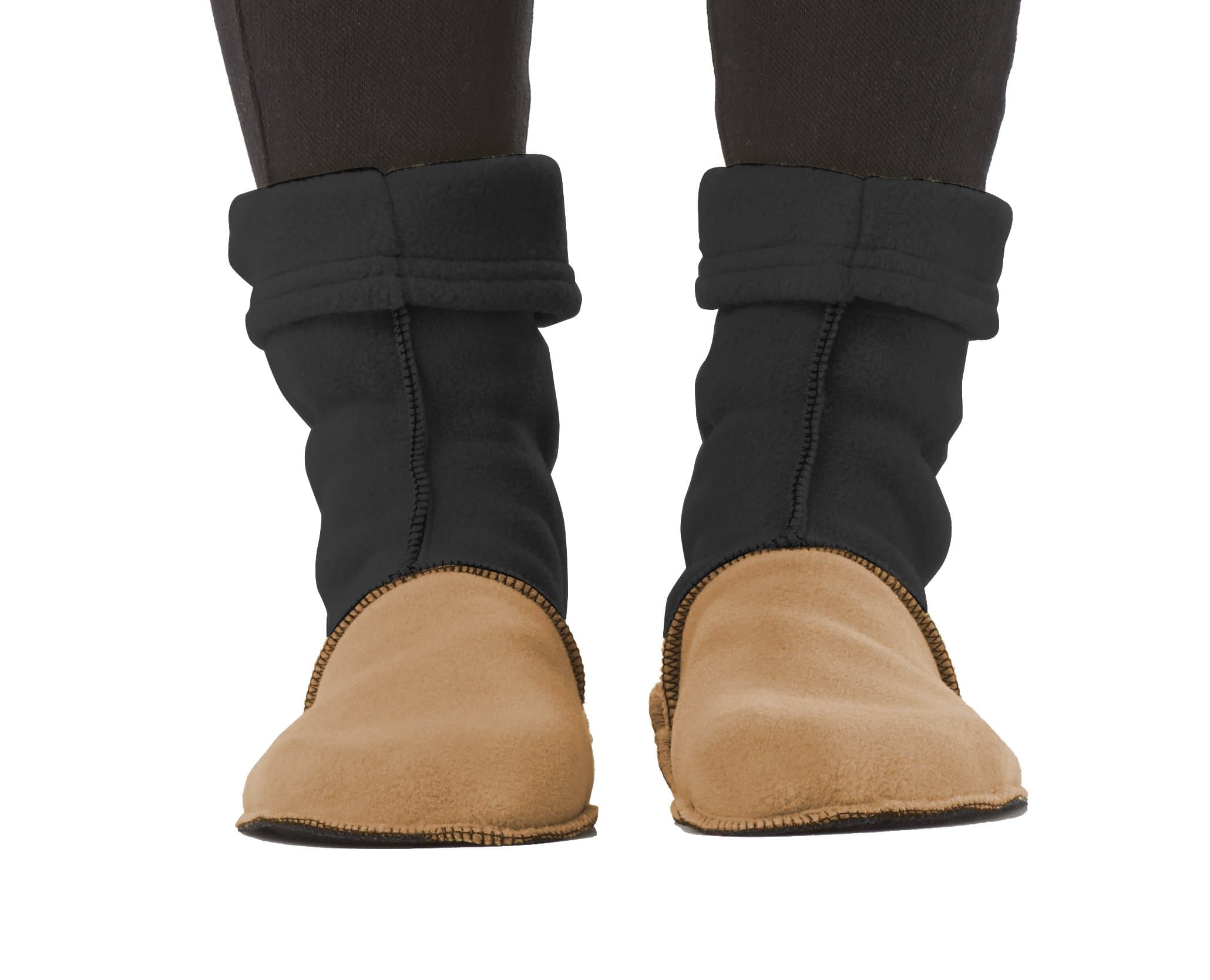 JANSKA, LLC Unisex Adult MocSocks - Fleece Slipper Socks Non-Skid