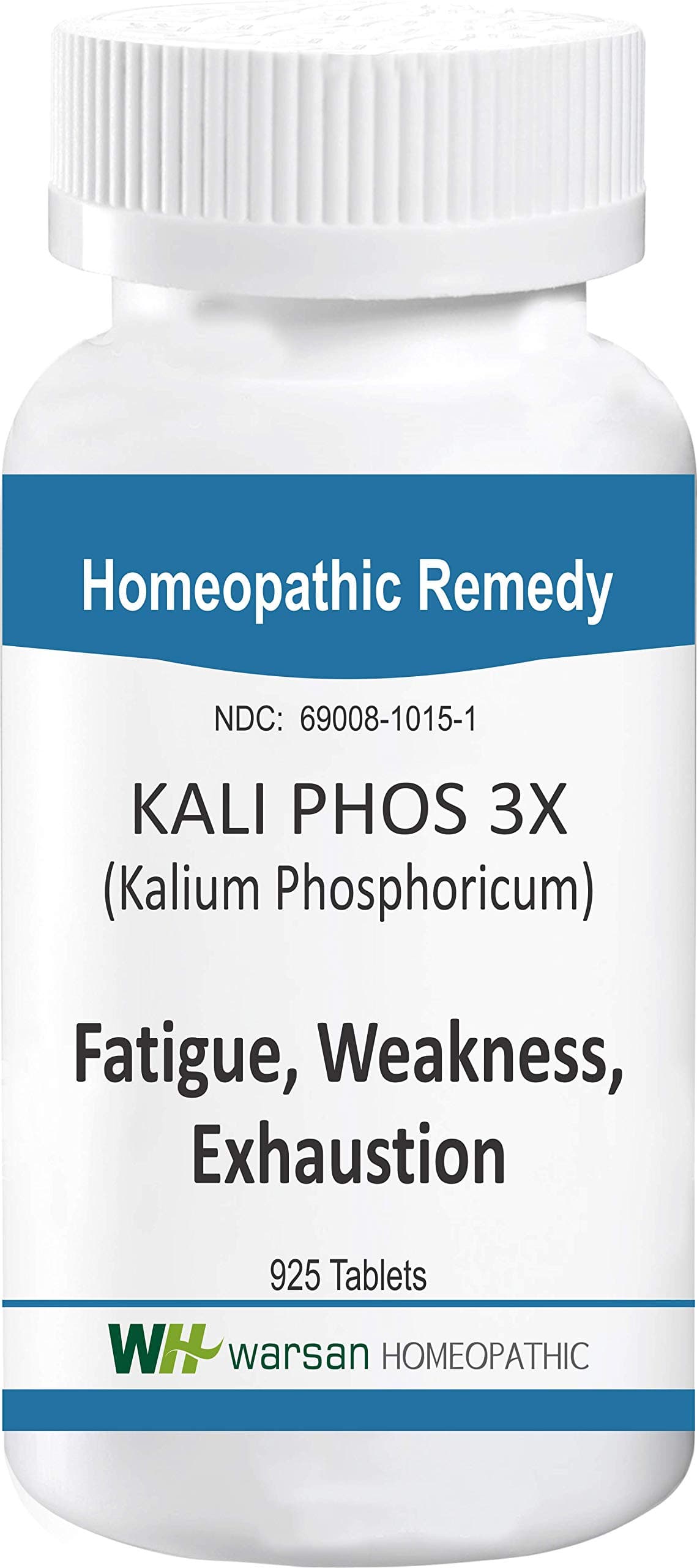 Kali PHOS - Fatigue, Weakness, Physical Exhaustion, Irritability and Stress Relief. All Natural. Tissue Salts. Tablets (3X)
