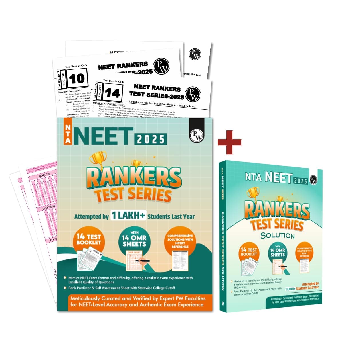 (Old Edition) PW NTA NEET Rankers Test Series 2025 Verified & Curated by Expert Faculties | 10 Full Syllabus + 4 Part Syllabus (Class 11 & 12) | OMR ... with NCERT References [Paperback] PW (PW)