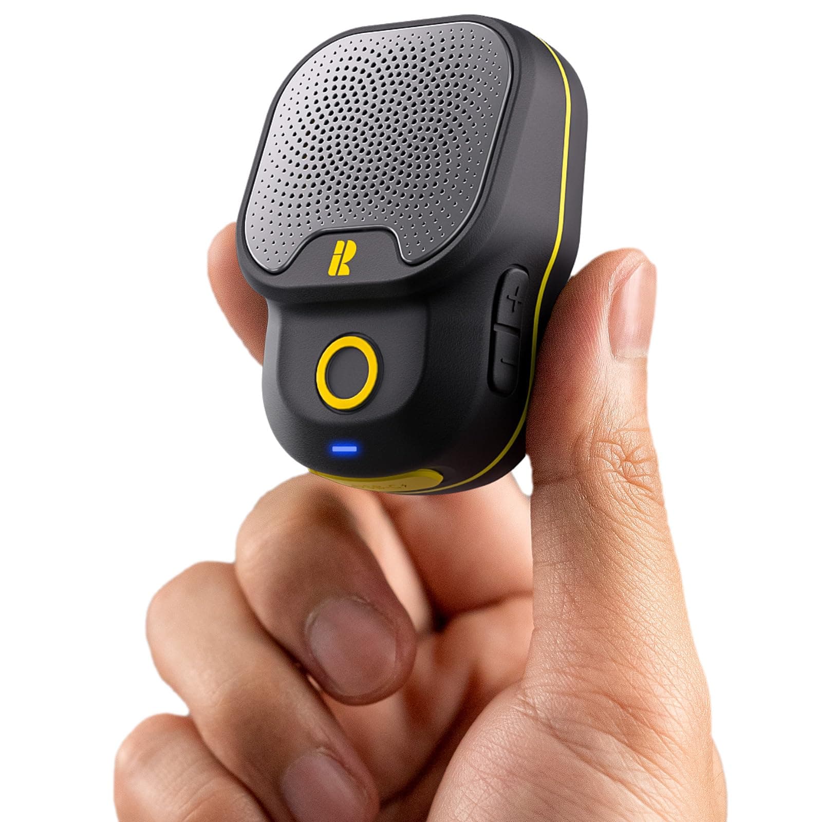 - Rythflo Wearable Bluetooth V5.3 Speaker, 30H Working Time Clip-On Wireless Jobsite Water-Resistant TWS Portable Speaker, IPX7 Waterproof, Built-in ENC Mic for Hands-Free Music/Calls