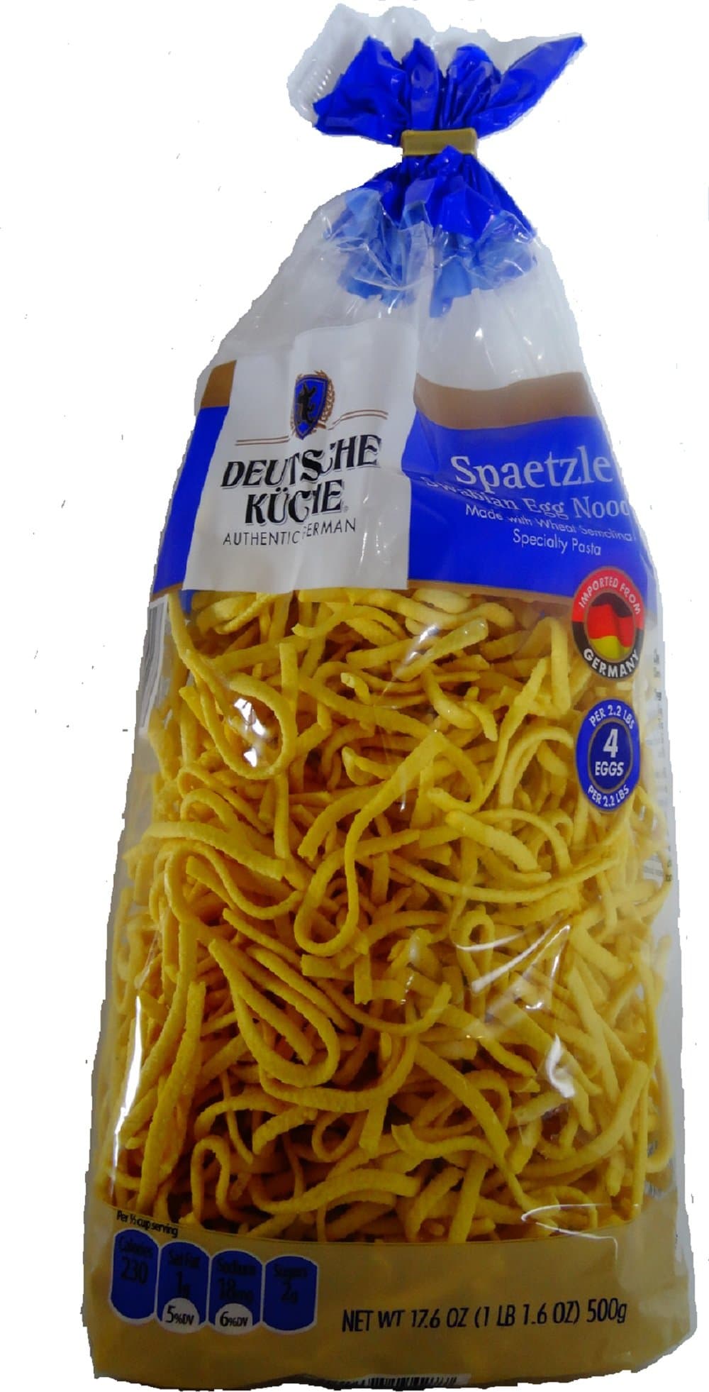 Deutsche Spaetzle Egg Noodles 17.6 Oz (Pack of 3)