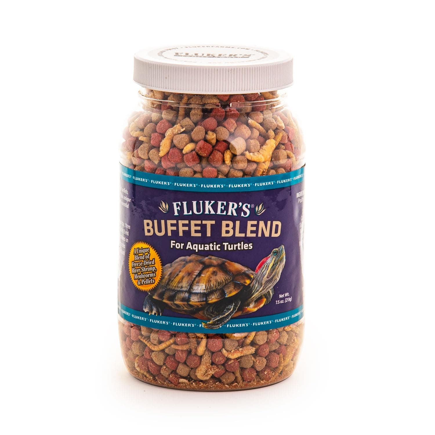 Fluker's Buffet Blend Aquatic Turtle Food, 7.5-Ounce