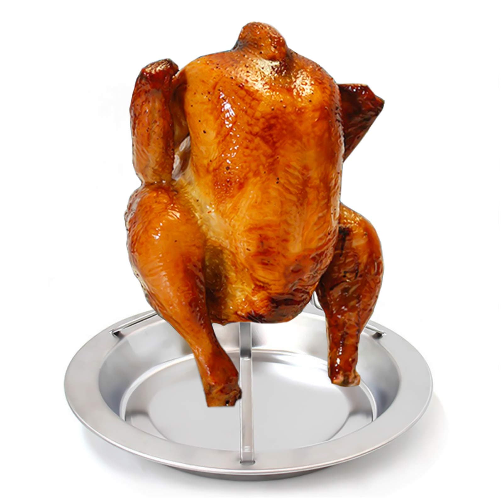 Jiele Chicken Roast Rack Stainless Steel Vertical Roaster Rack Baked Plate Kitchen Craft Non-Stick BBQ Accessories Cooking Tool