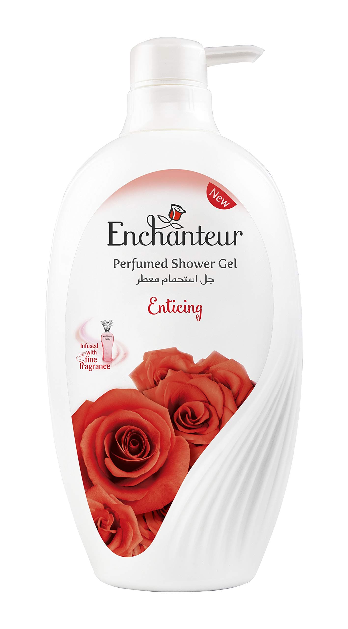 Enchanteur Enticing Shower Gel, shower experience with fine floral fragrance, 550ml