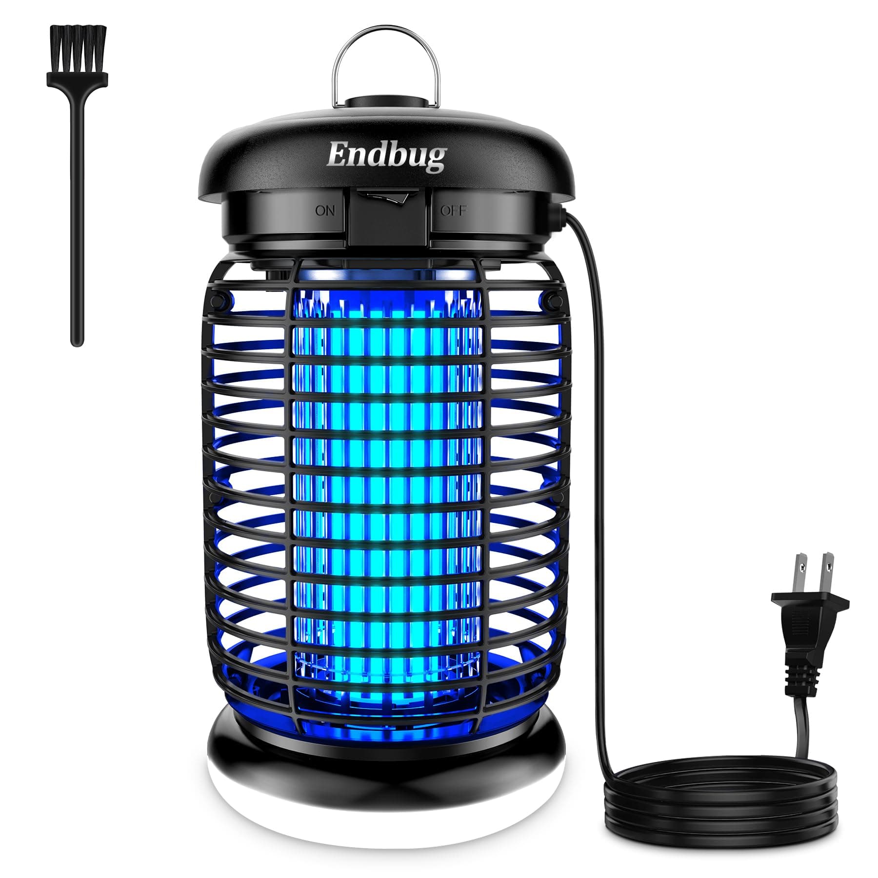 Bug Zapper, Mosquito Zapper, Bug Zapper Outdoor with LED Light, Fly Zapper, 5ft Power Cord, Waterproof, 2 in 1 Fly Trap Indoor Electric Bug Zapper for Patio Garden Backyard Home, Plug in