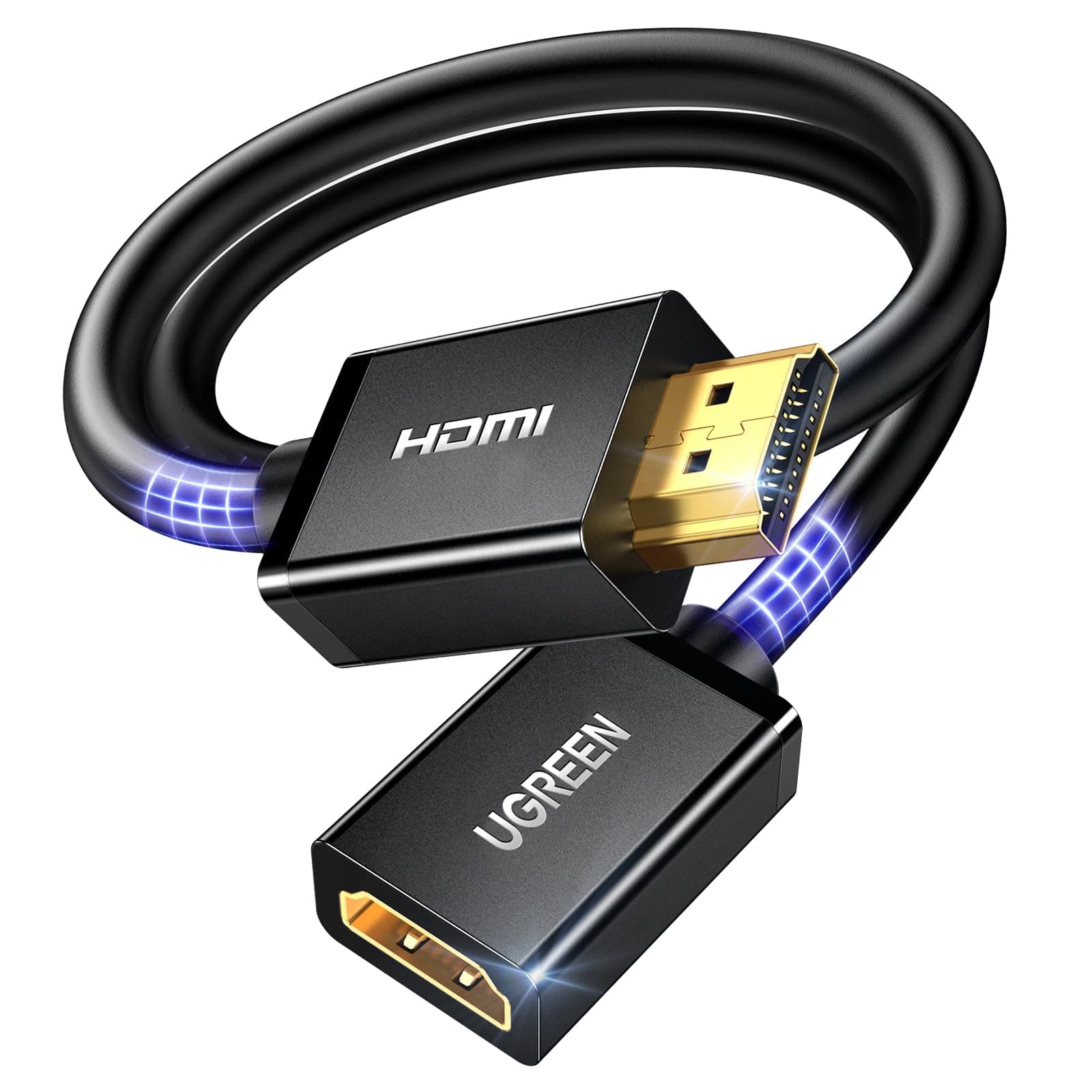 - UGREEN 1.5FT HDMI Extension Cable HDMI 2.0 Extender HDR 4K@60Hz 2K@240Hz Male to Female Adapter High Speed Compatible with Switch 2 Roku Stick PS5 PS4 Xbox Laptop PC Blu Ray Player Chromecast HDTV