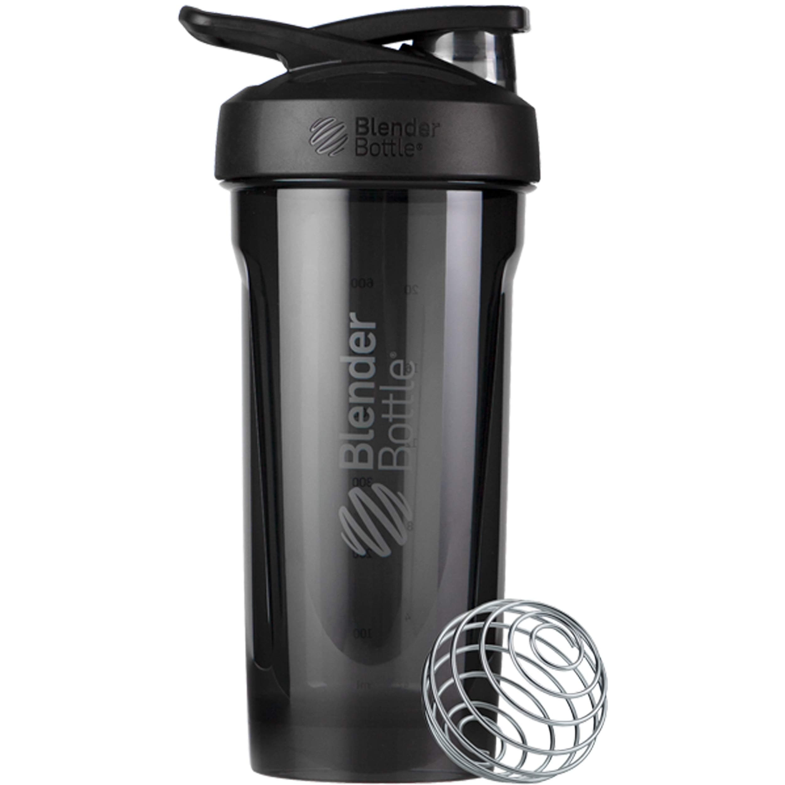 Blender Bottle Strada Shaker Cup Perfect for Protein Shakes and Pre Workout, 28-Ounce, Black