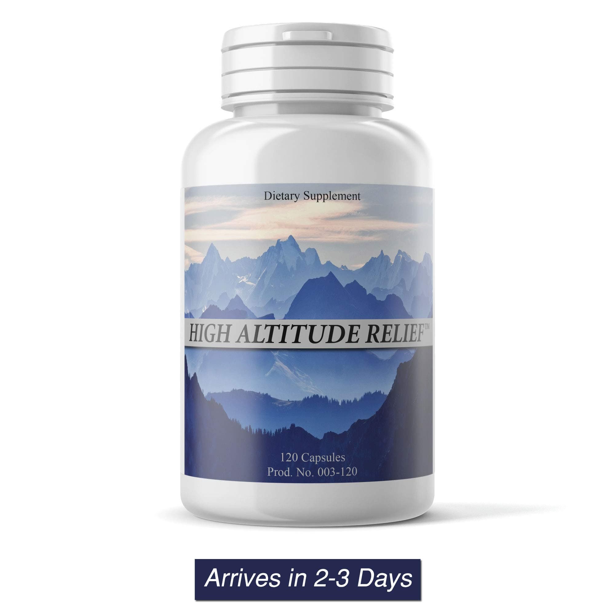 High Altitude Relief (120 Vegi Capsules) Colorado's #1 Product for Altitude Sickness