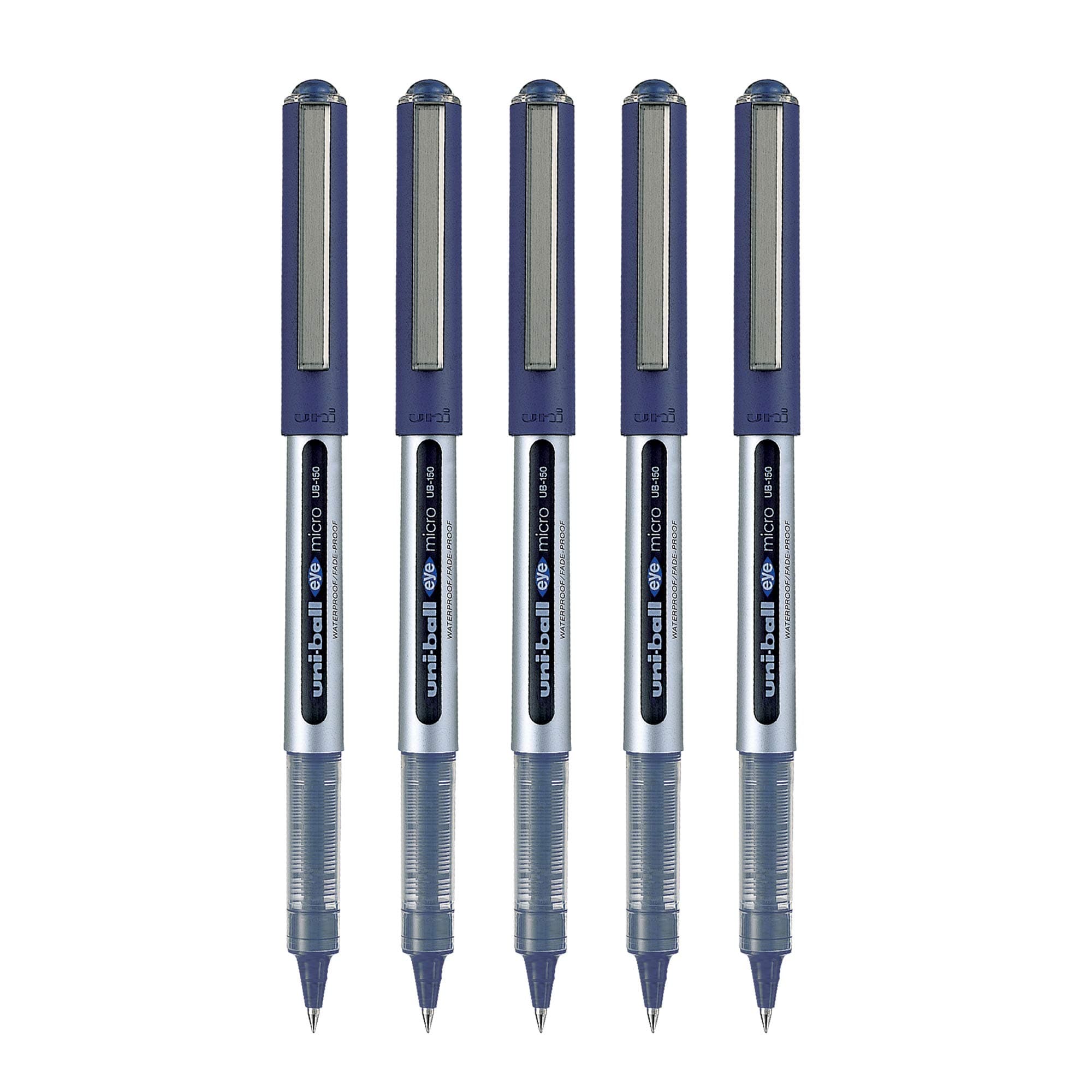 Eye UB150 0.5mm Roller Ball Pen | Blue Ink, Pack of 5