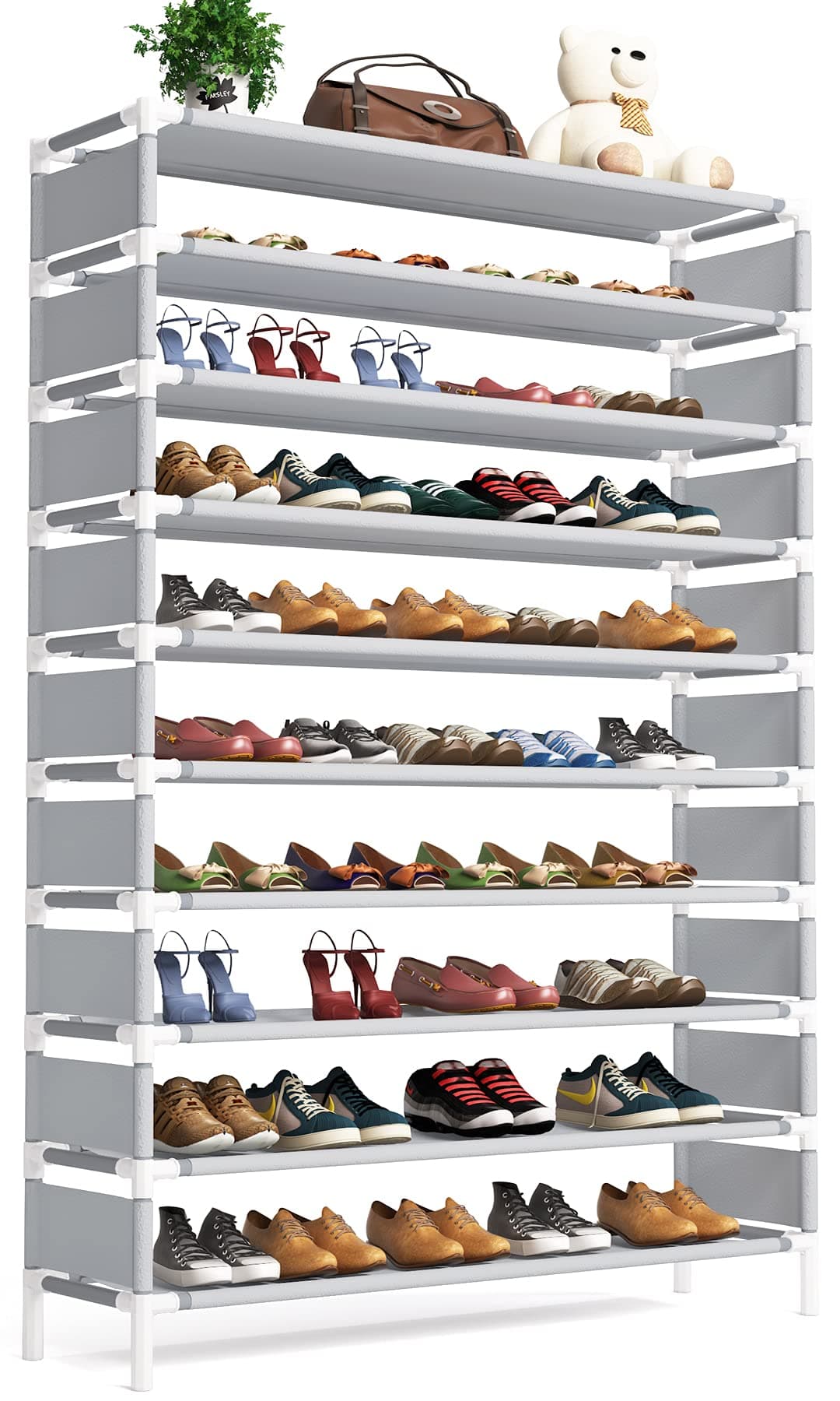 Tribesigns 10 Tier Shoe Rack - Extra Large Shoe Shelf for 50 Pairs