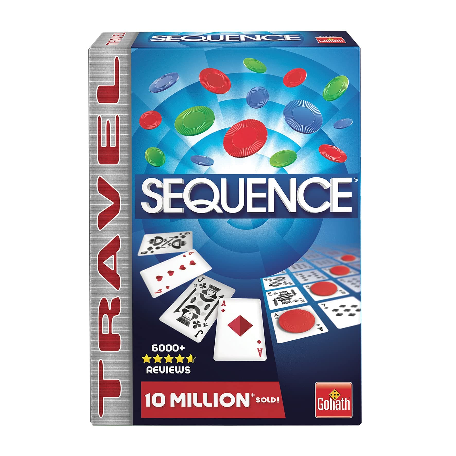 Goliath Toys Sequence Travel - A Board Game for Children and Adults from 7 Years - Strategic Card Game with Exciting Twists - Educational Board Game for 2-12 Players