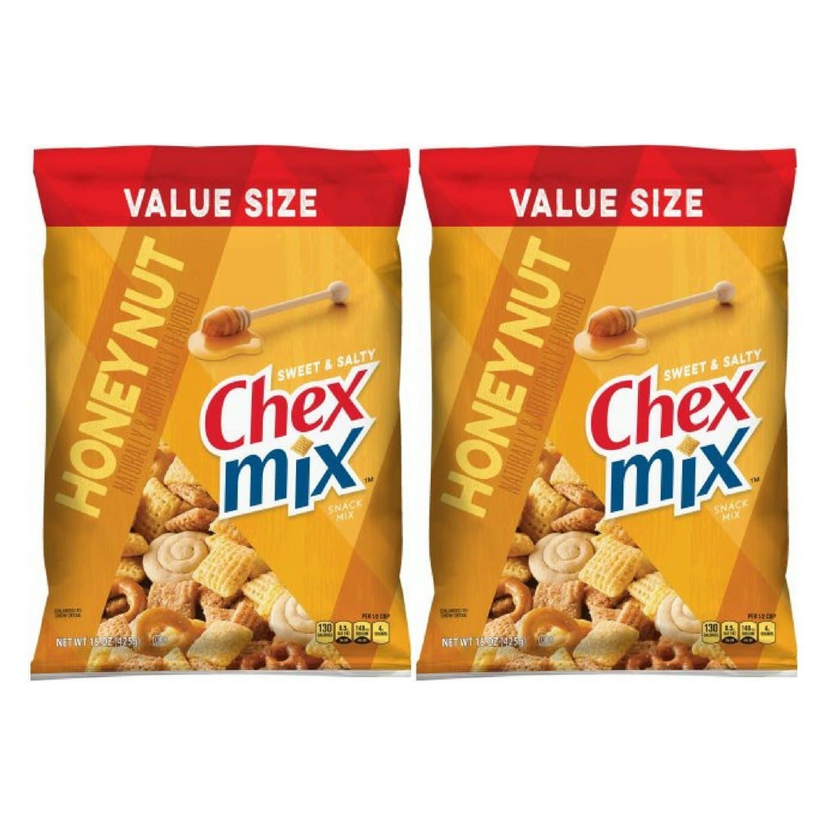 Chex Mix Sweet & Salty Honey Nut Snack Mix 15 oz. Bag (2 Pack)
