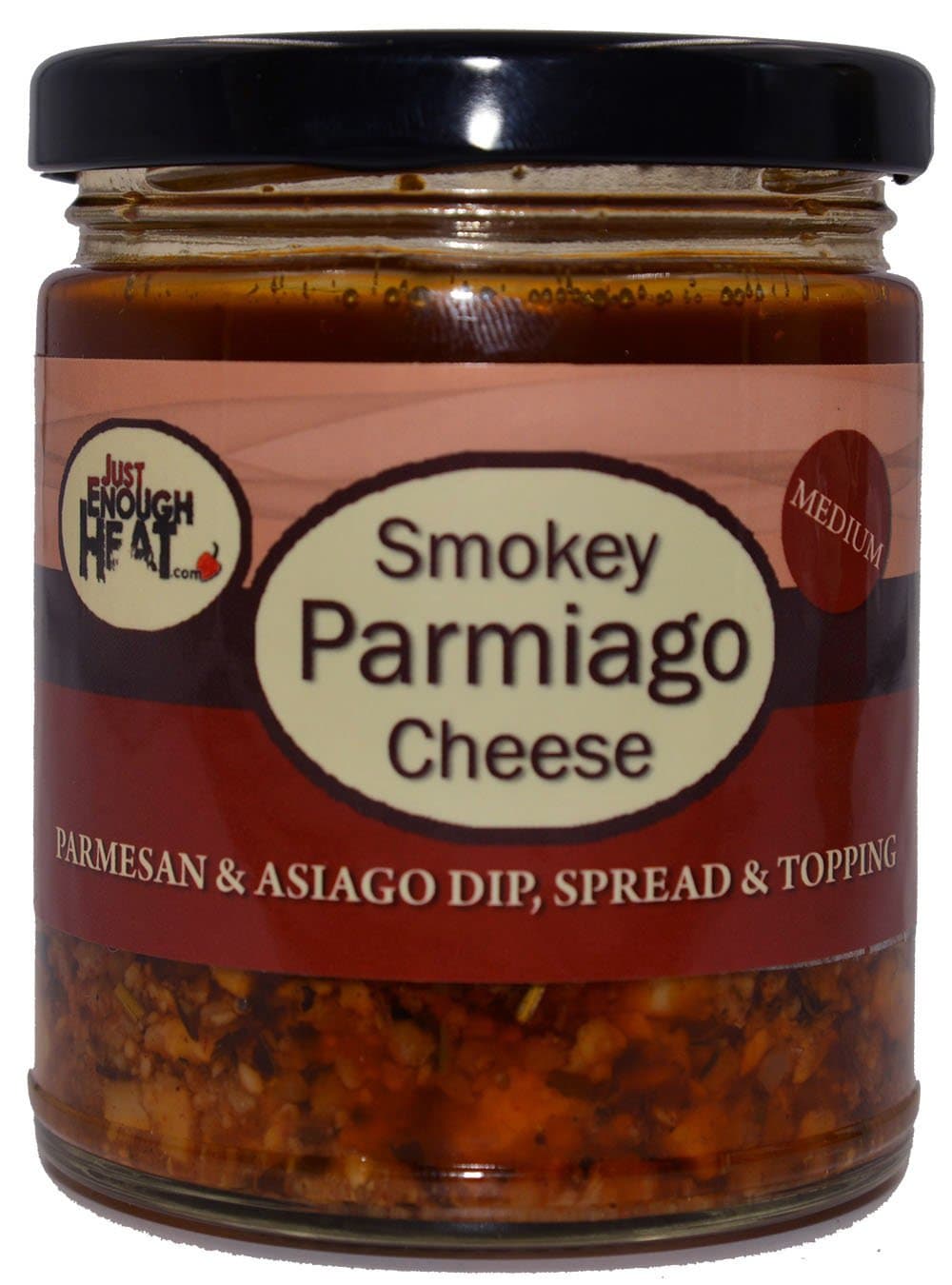 Smokey Parmiago Cheese - Parmesan & Asiago Marinated Cheese Dip, Spread & Topping by Just Enough Heat