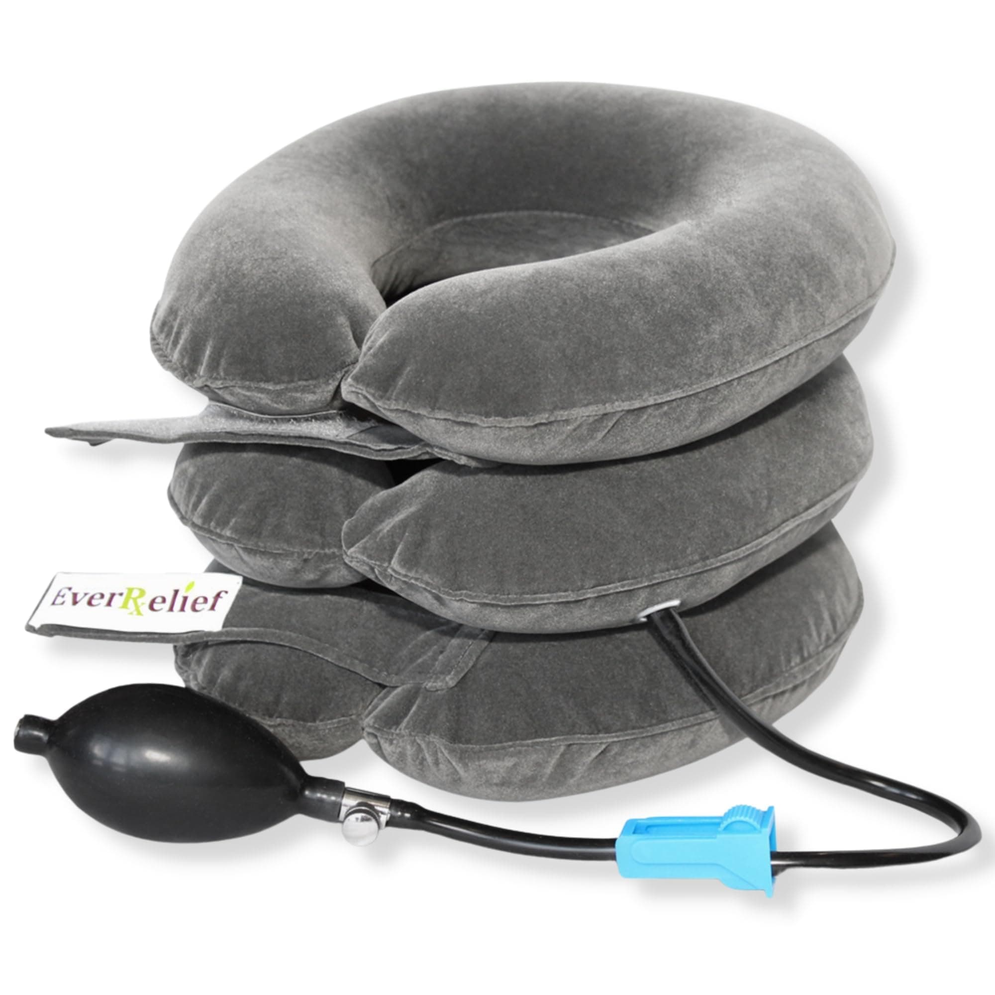 Cervical Neck Traction Device - Inflatable & Adjustable Neck Stretcher Collar - At Home Traction for Neck Pain Relief