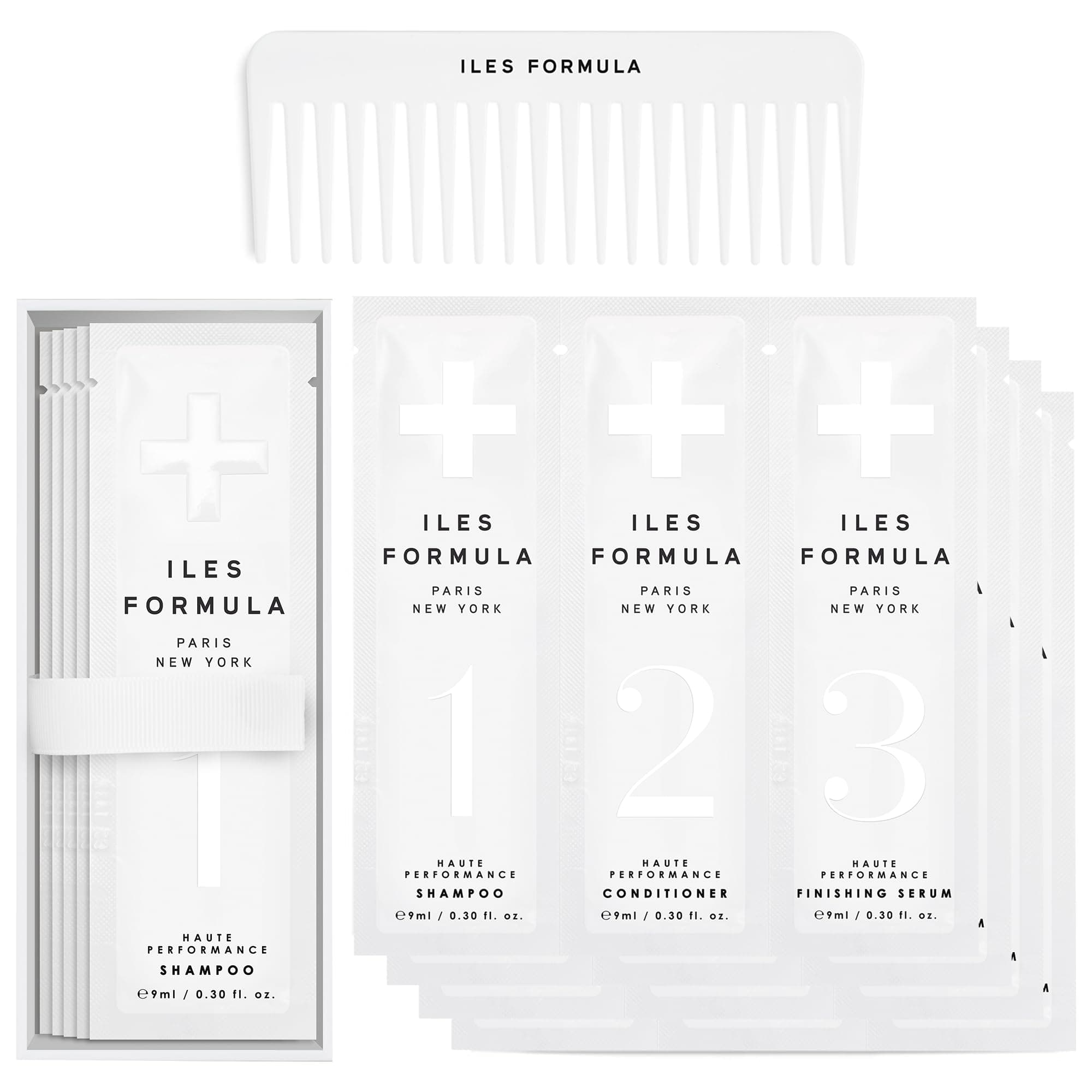 Signature Collection Discovery Set – Hydrating Trial Size Shampoo & Conditioner w/Sample Finishing Serum Blow Dry Cream for Dry, Damaged, Frizzy Hair - Salon Grade Hair Care Sampler