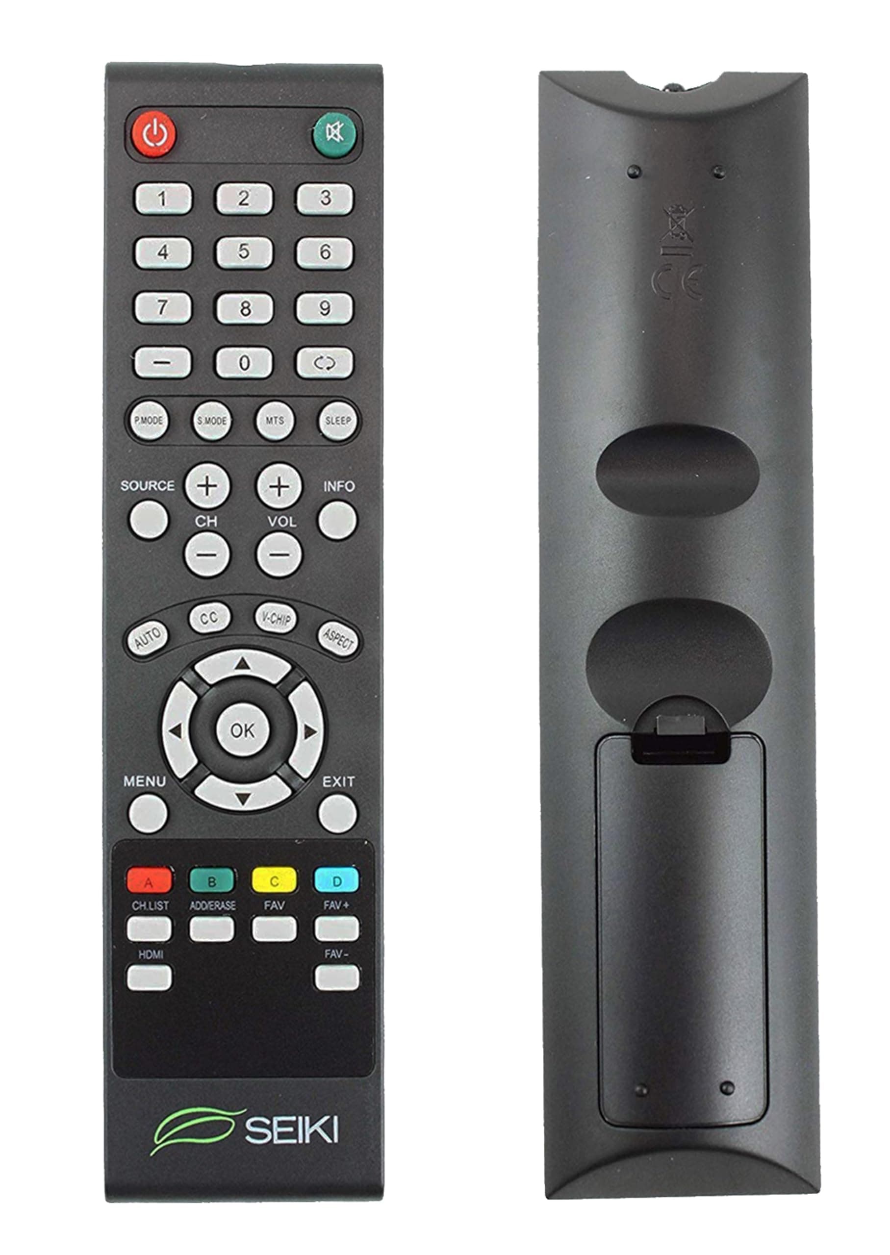 Seiki SE421TT, SE241TS, SC461TS Remote Control 845-045-03B01