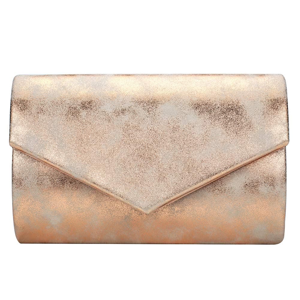 Womens Giltter PU leather Evening Bag Envelope Clutch Bridal Prom Handbag for Wedding Party