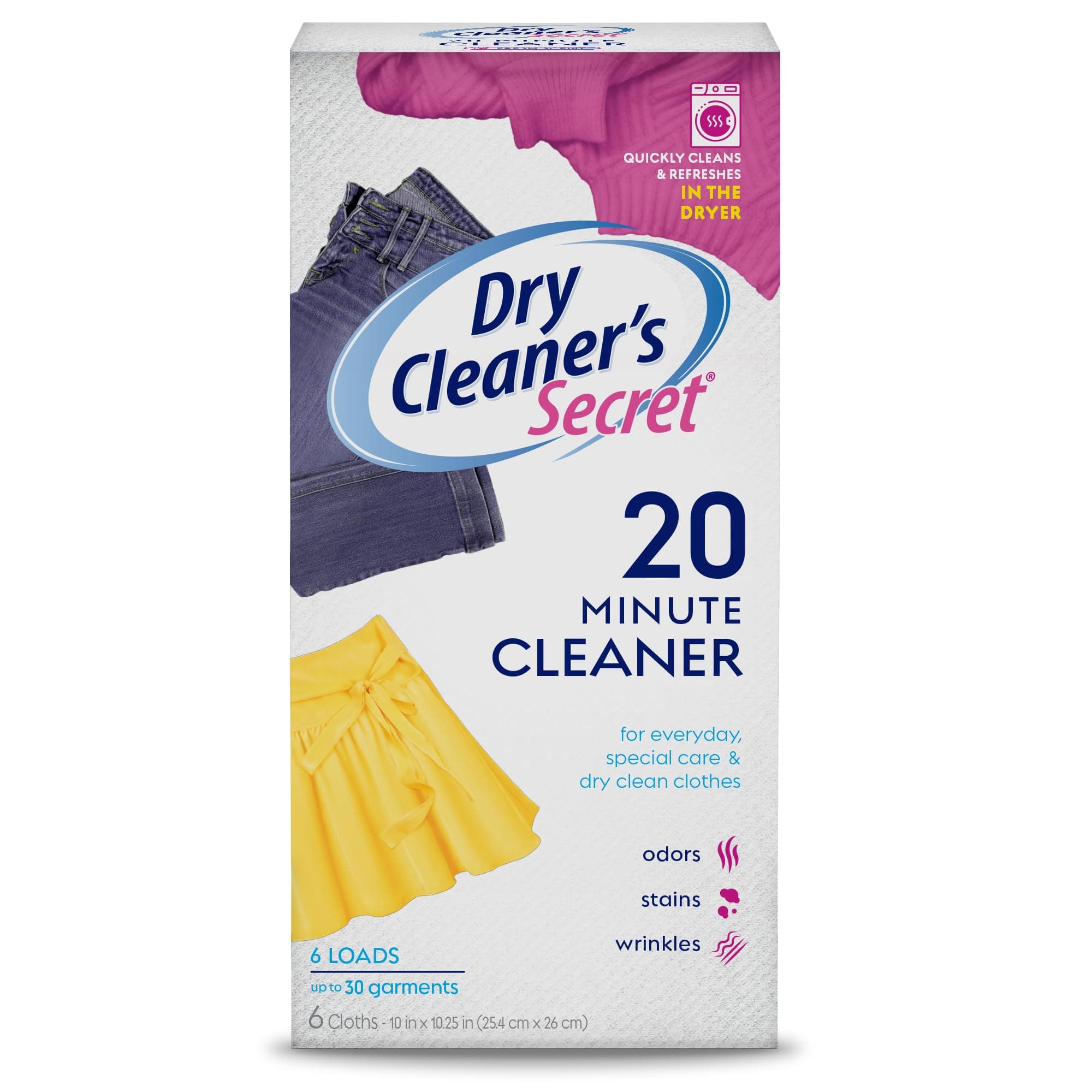 Woolite At Home DCS04N 1 Dry Cleaner, Fresh, Scent, 14 Cloths 6 Cloths Woolite