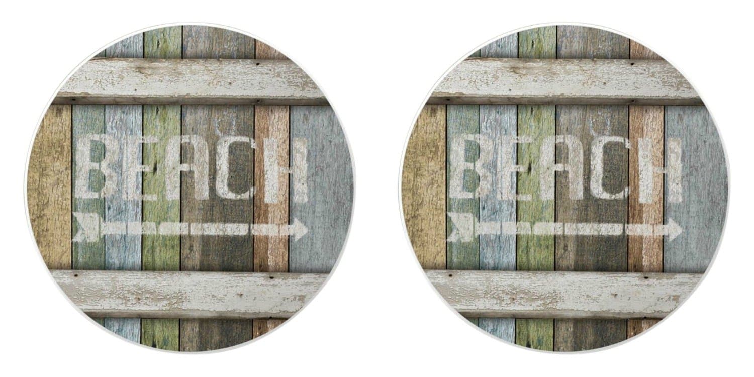 Beach Auto Coaster, Single Coaster for Your Car