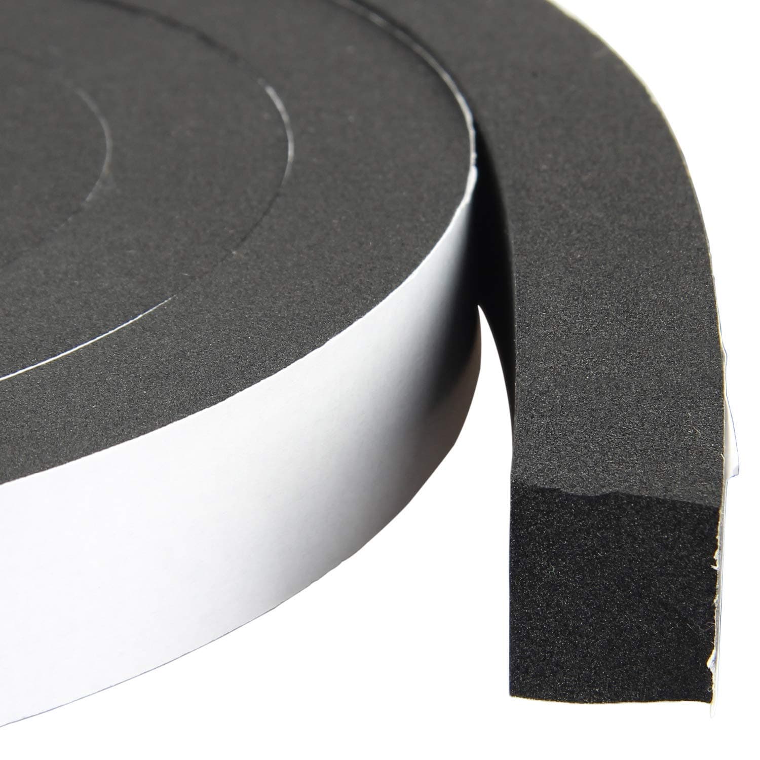 High Density Foam Tape Waterproof Sealing Strip CR Strips Neoprene Single-Sided Adhesive EVA Seal 1" X 3/4" X 13Ft