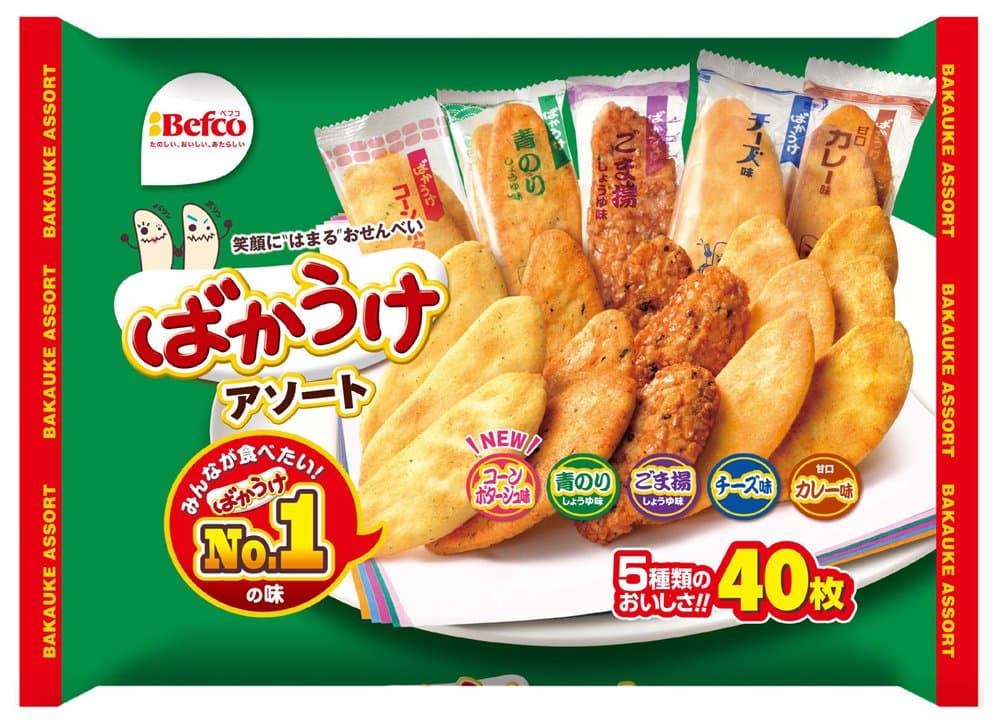 Kuriyamabeika Japanese Snacks Bakauke 40Pcs