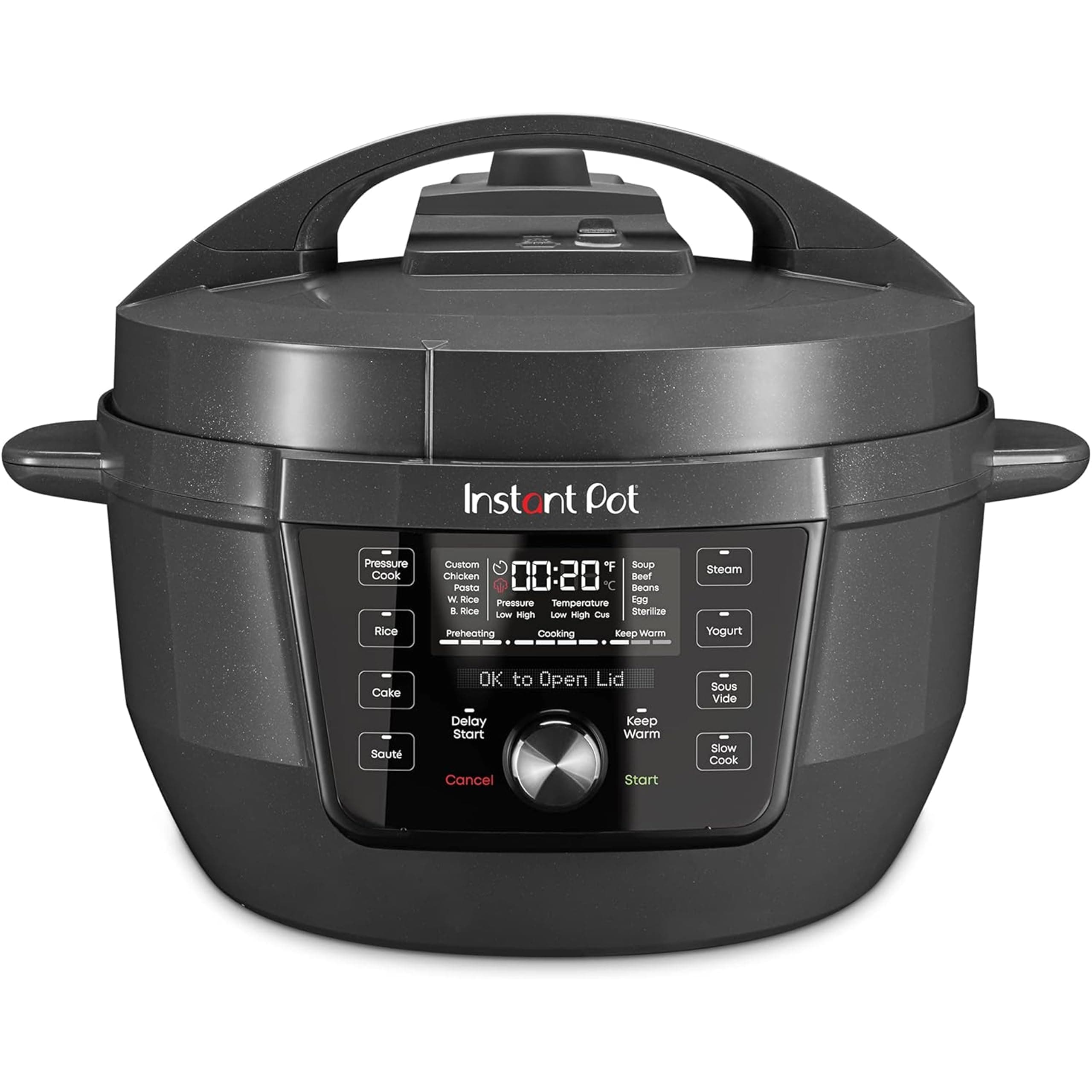 Instant Pot RIO Wide Plus, 9-in-1 Electric Pressure Cooker, 35% Larger Cooking Surface, WhisperQuiet Steam Release, Multi-Cooker, Slow Cook, Rice Maker, Steamer, Sauté, Cake, & Warmer, 7.5 Quarts