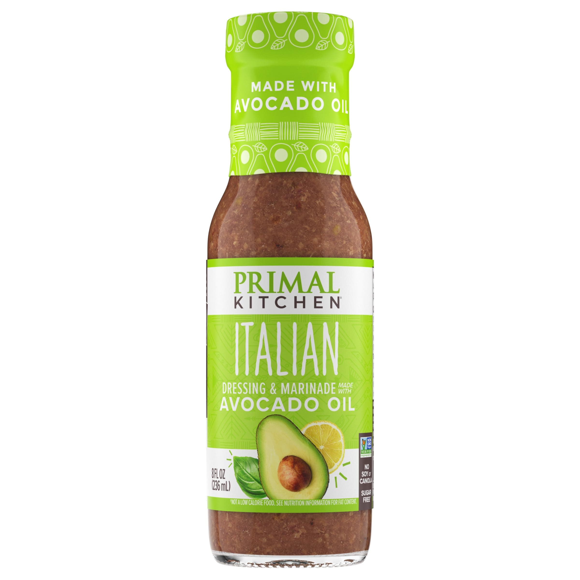 Italian Vinaigrette & Marinade Salad Dressing made with Avocado Oil, Whole30 Approved, Certified Paleo, and Keto Certified, 8 Fluid Ounces