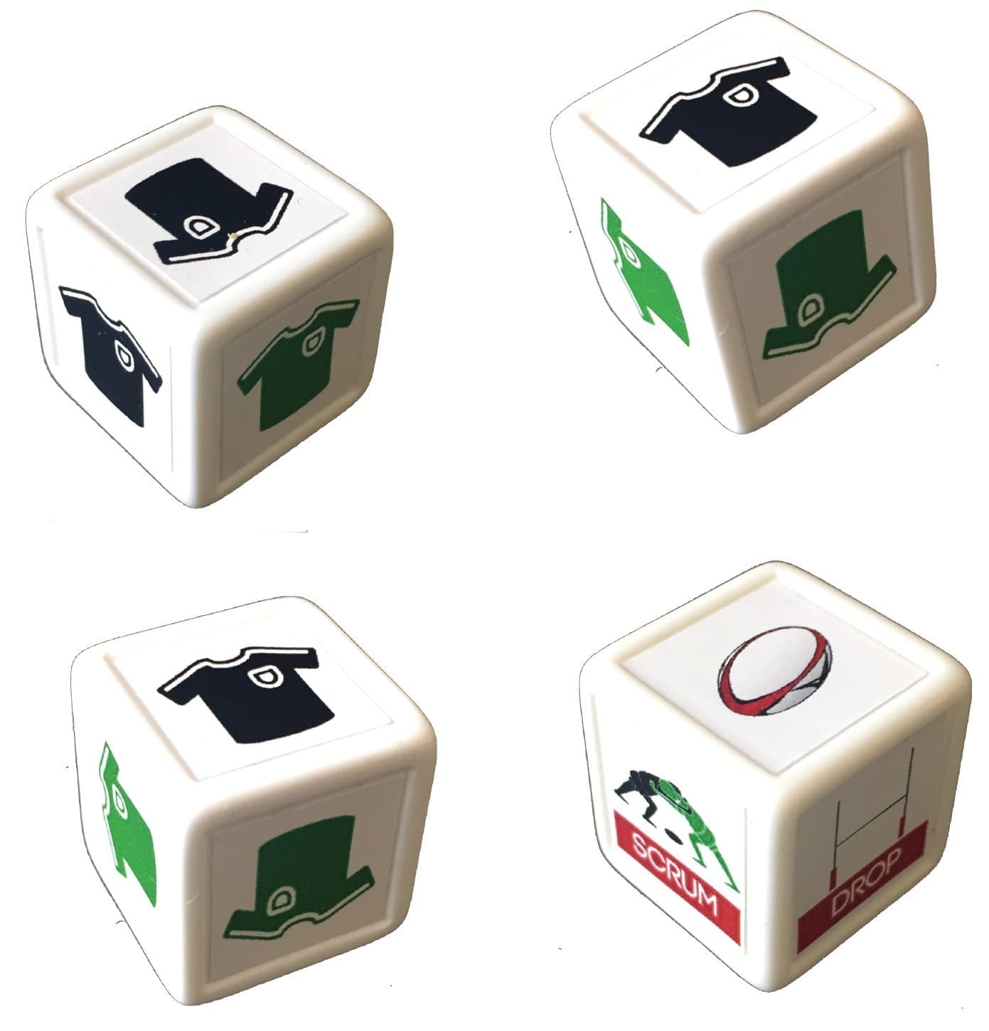 WeebleGames Rugby Dice - play a rugby match everywhere. Board game