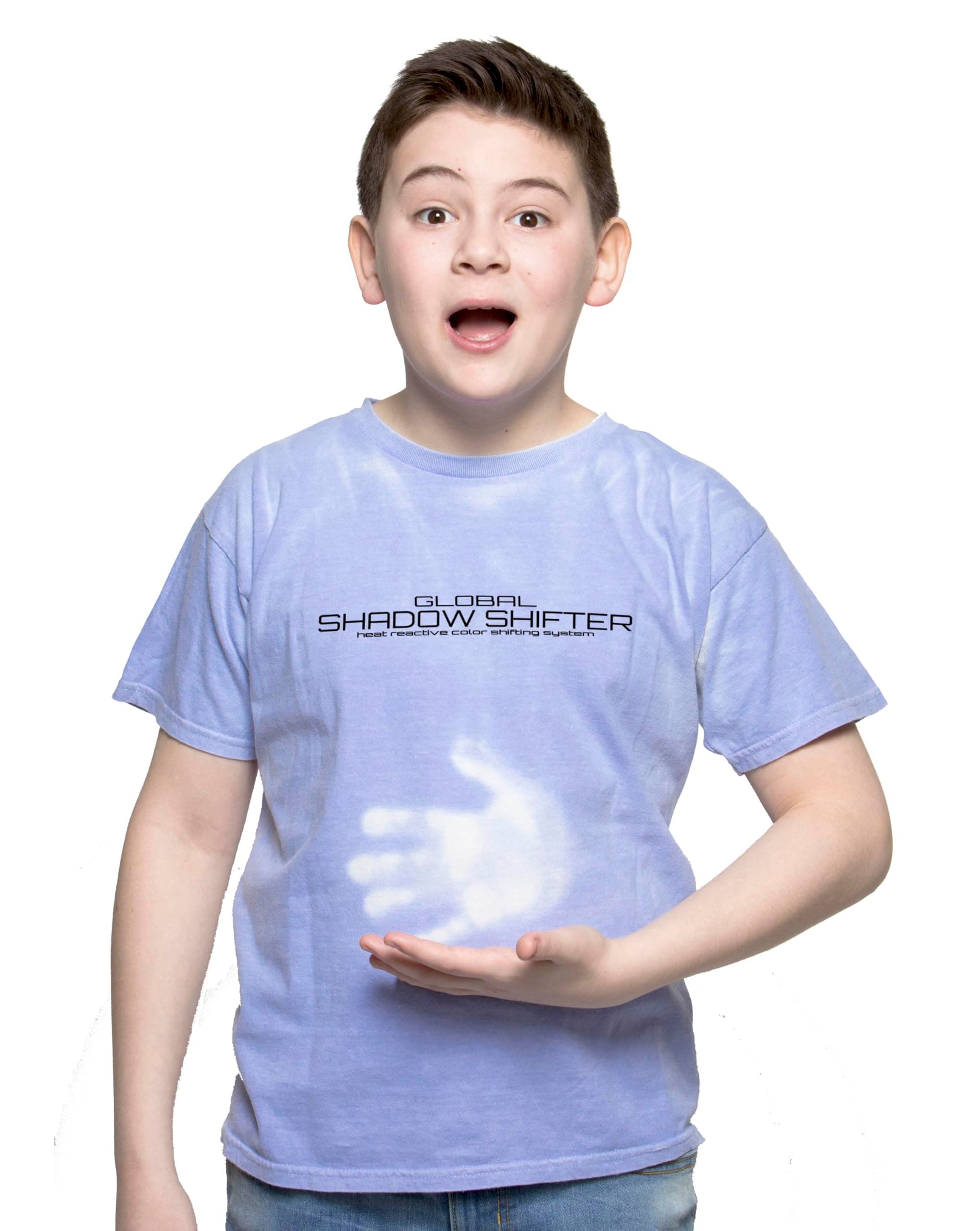 Shadow Shifter Kids Heat Reactive Color Changing T-Shirt Like 90s Tshirt Hypercolor - Made in The USA