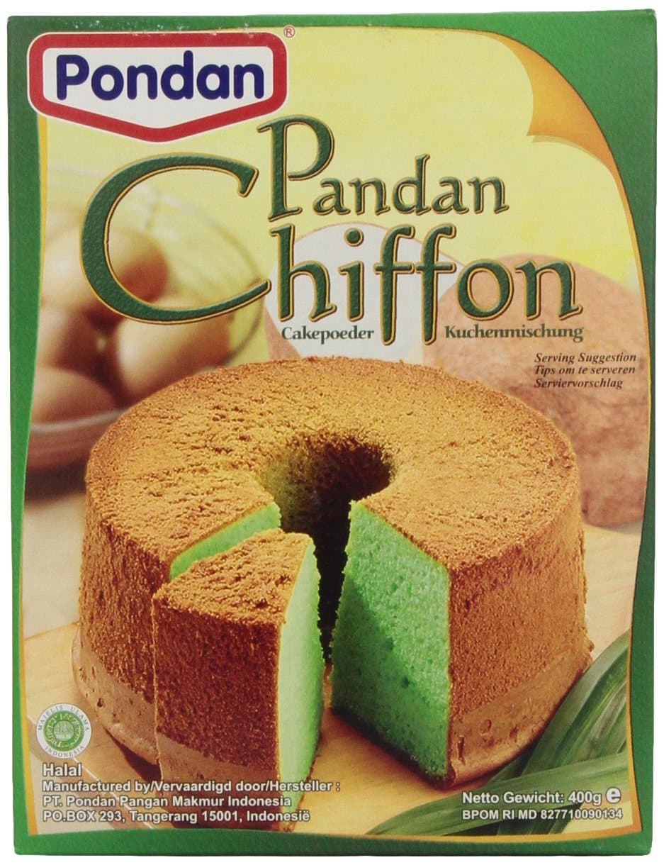 Pandan Chiffon Cake Mix, 14-Ounce/400 Gram- Halal