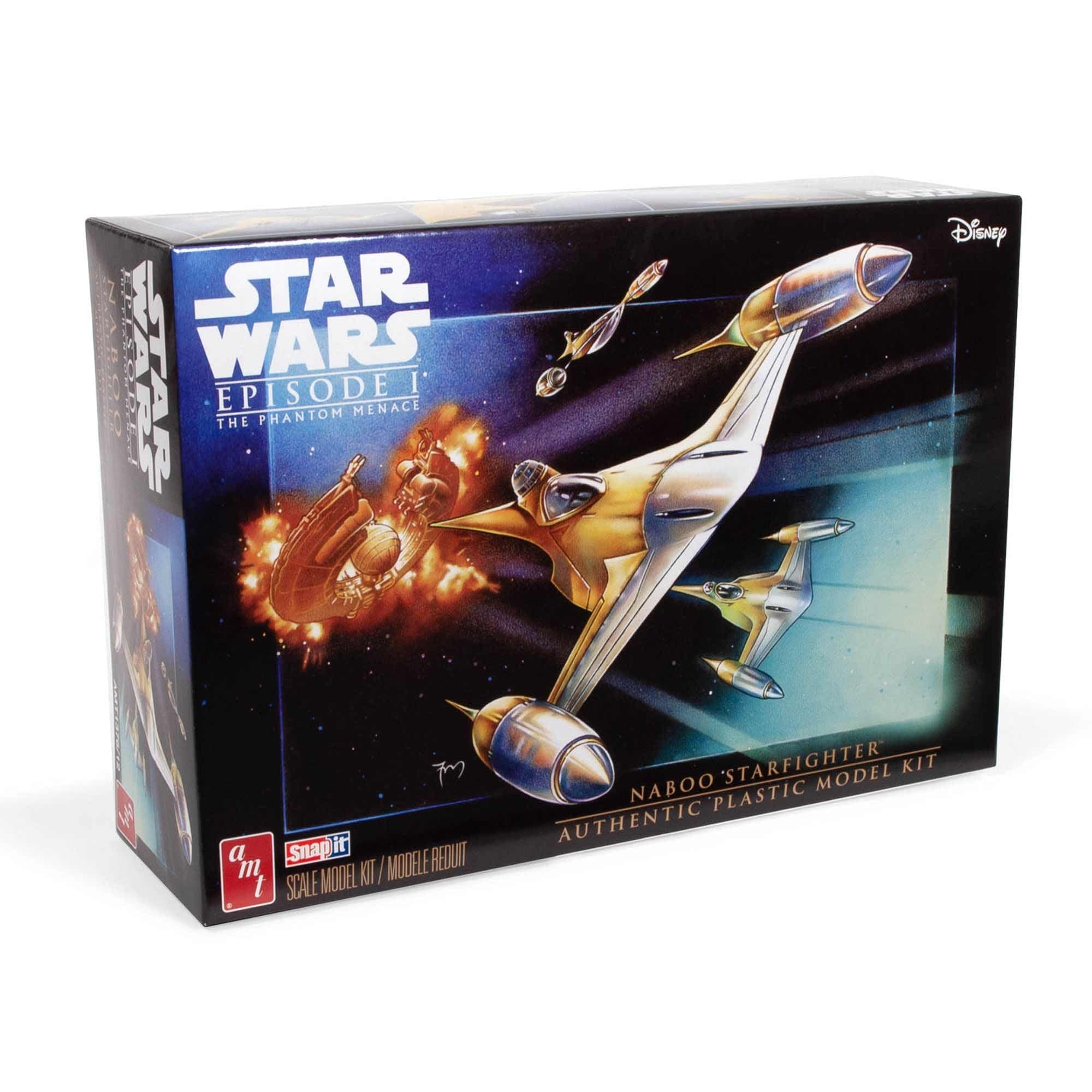 - AMT Star Wars: The Phantom Menace N-1 Naboo Starfighter (Snap) 1:48 Scale Model Kit