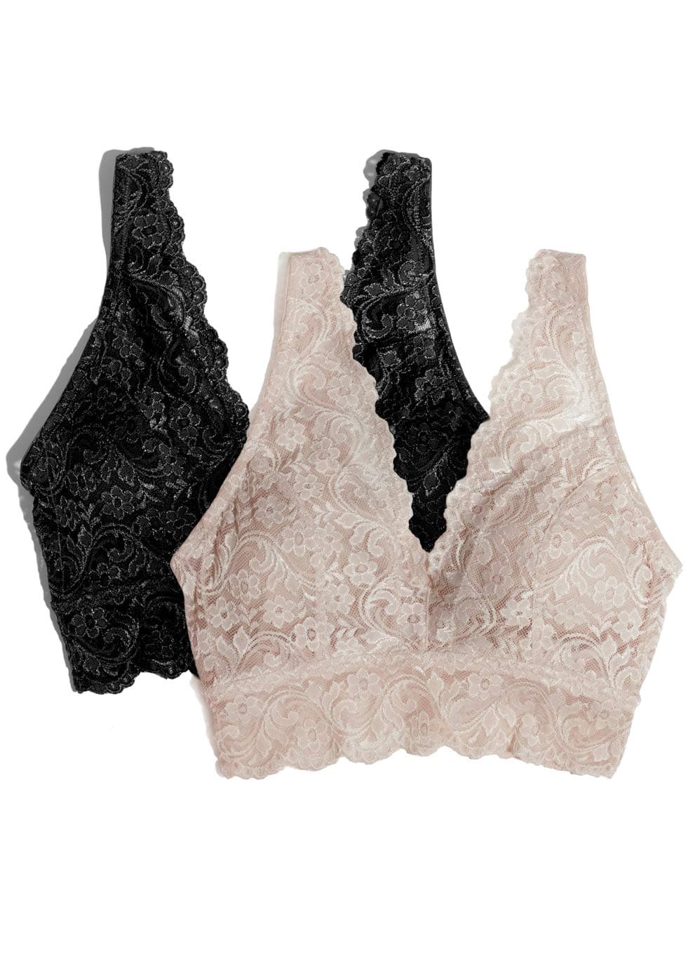 Smart & Sexy womens Signature Lace Deep V Neck Wireless Bralette, Bralettes for Women With Support, Bralettes and Bralette Pack