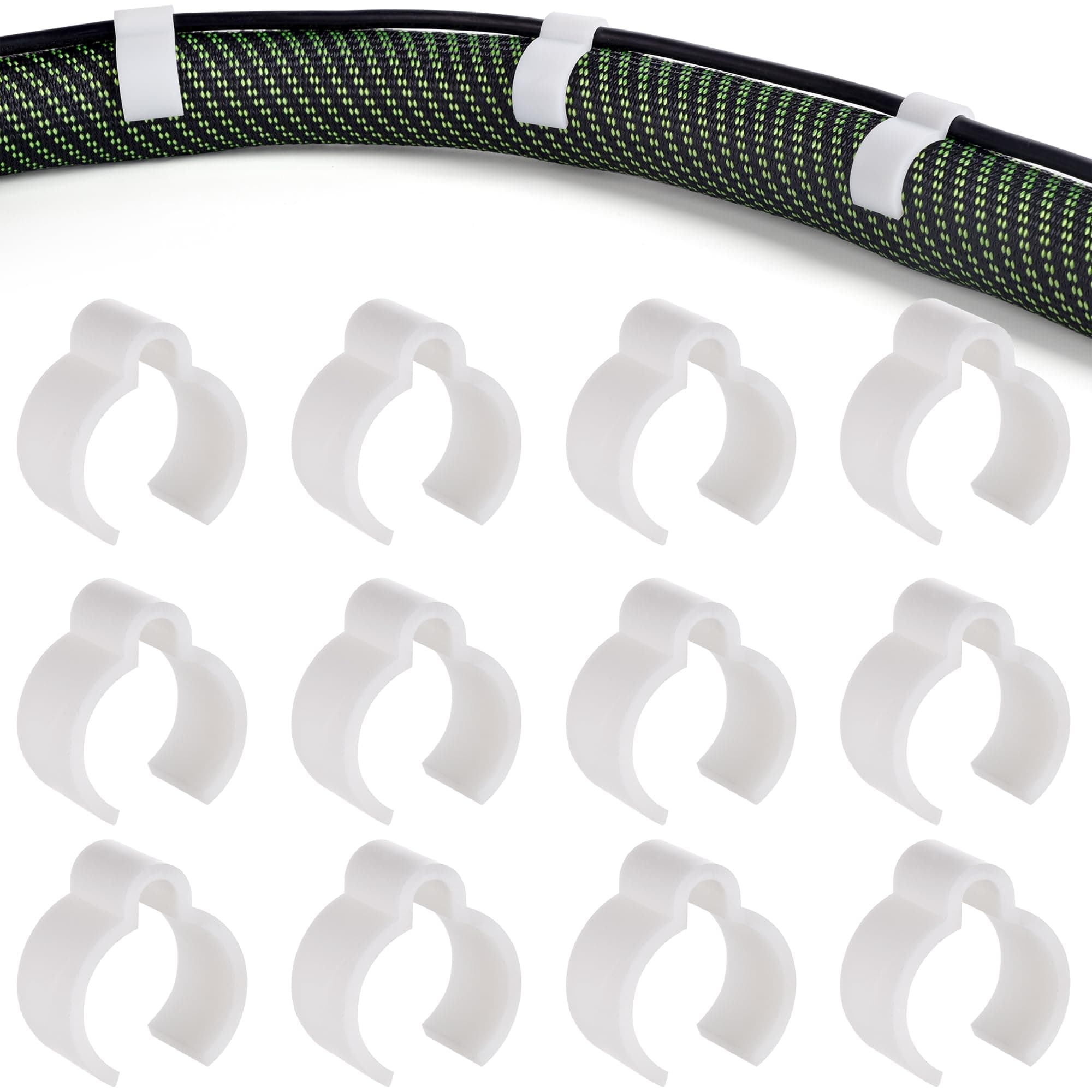 Vacuum Coiled Hose Cable Clip for Festool Vacuum D27 Hose,Secures the Cord Along the Hose Perfectly,Quick Connect Won't Pop Off- Set of 12 Clips
