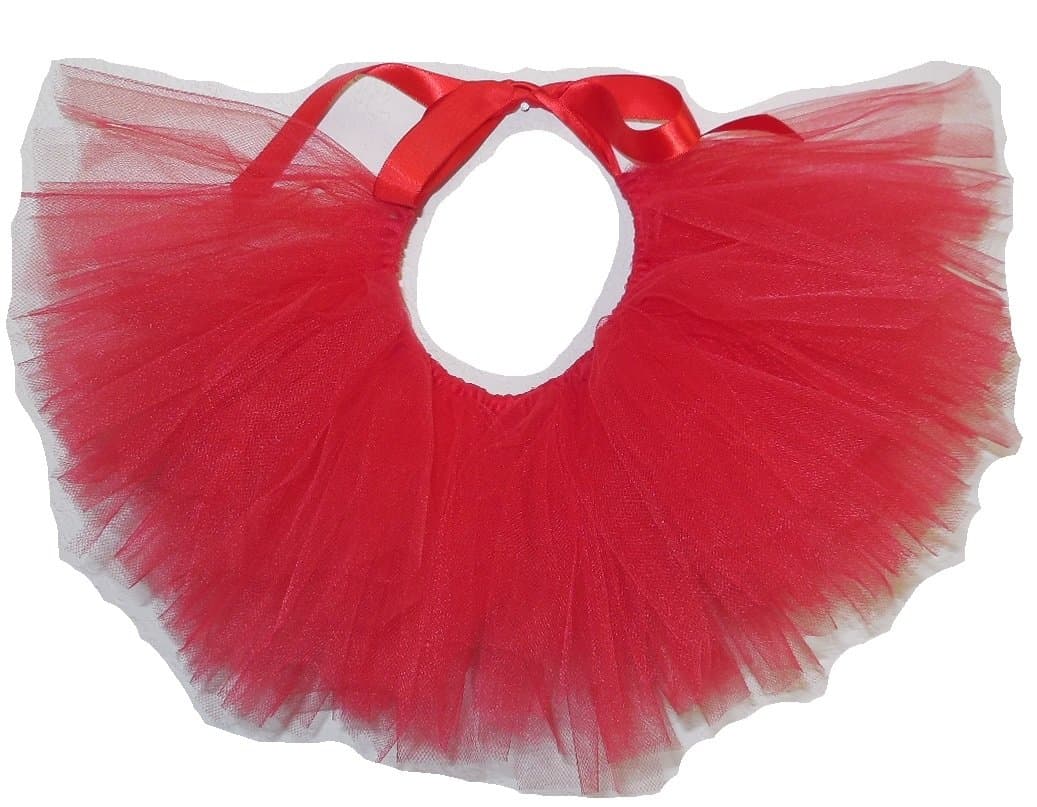PawpatuHandcrafted in USA Red Tulle Tutu for Small Dogs
