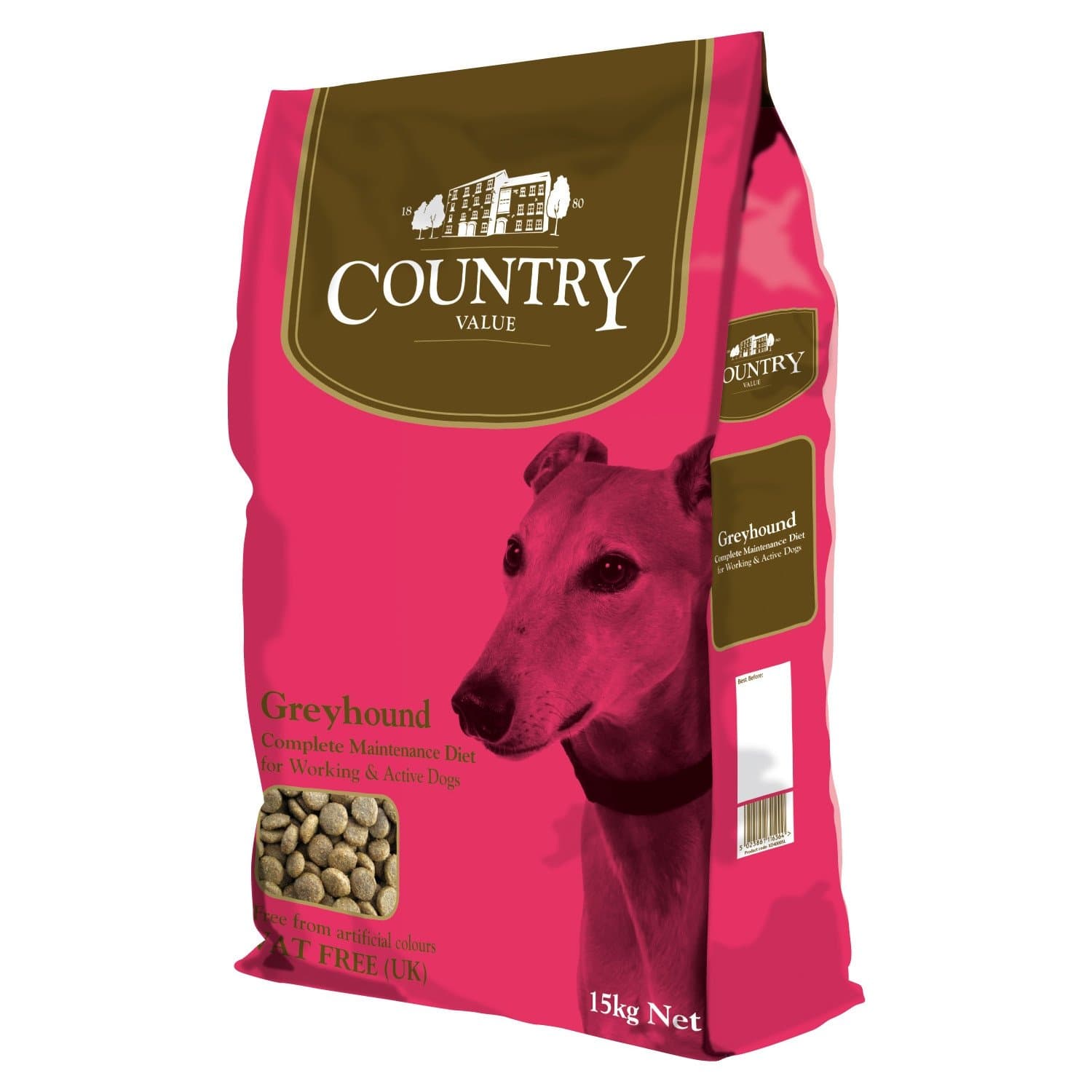 Country Values Greyhound Complete Dog Food, 15kg