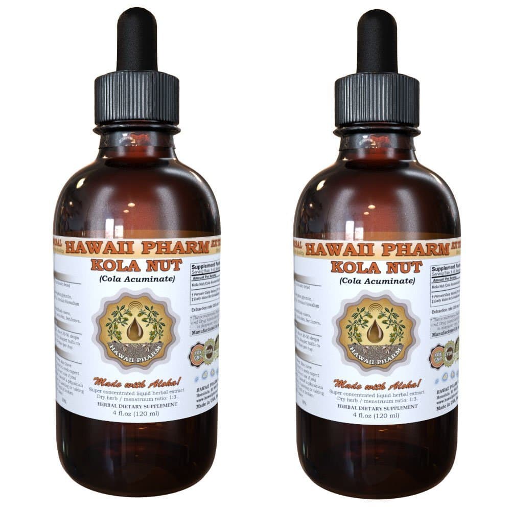 Kola nut Liquid Extract, Kola nut (Cola Acuminate) Tincture Herbal Supplement 2x4 oz