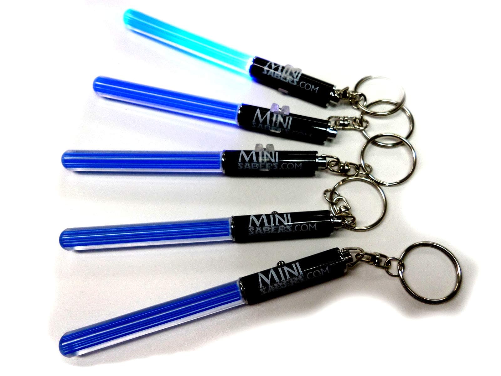 5x Mini Light Saber Keyring Party Clubs Light Sticks LED dance V. Cool RED, GREEN Or PINK (BLUE)
