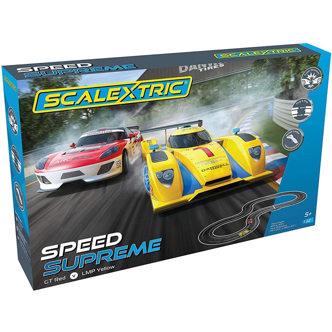 Speed Supreme GT vs. LMP 1:32 Slot Car Race Track Set C1420T