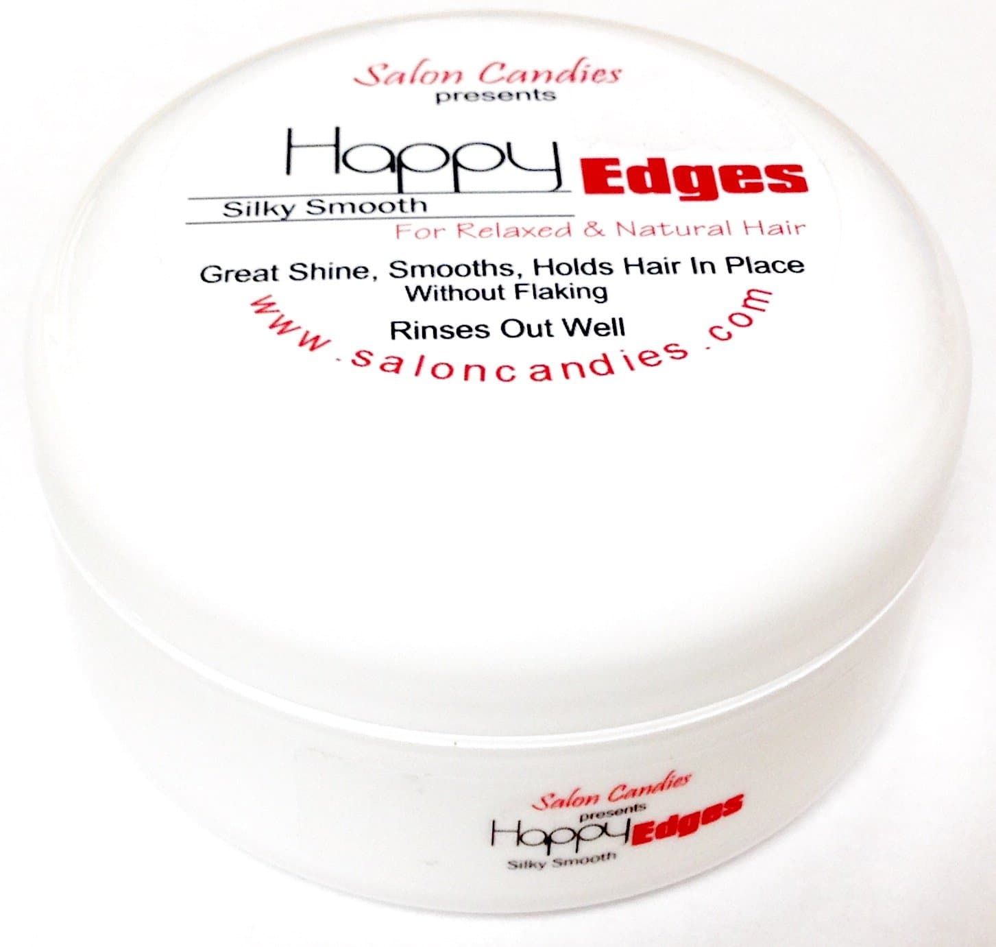 Salon Candies Happy Edges Silky Smooth Gel Non-Greasy Clear Gentle Shine 2oz (Happy Edge)