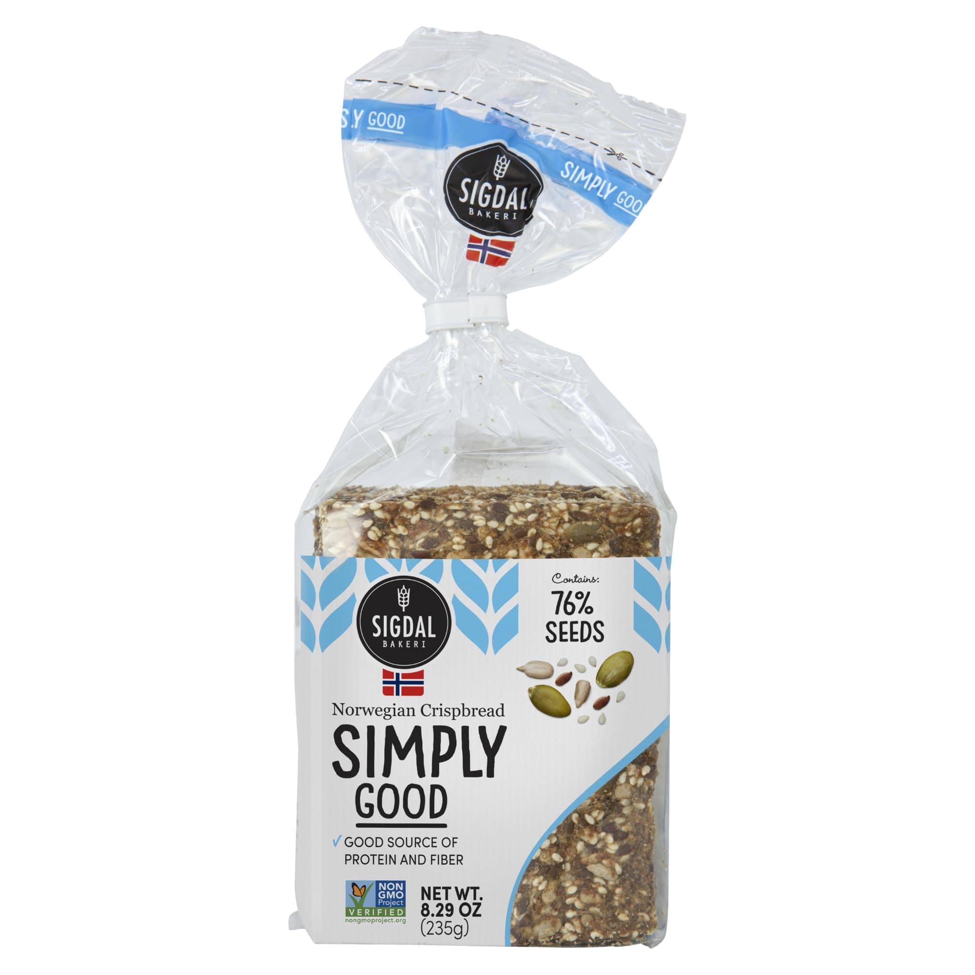 SIGDAL - CRISPBREAD - SIMPLY GOOD - 8.29OZ (2 Pck)
