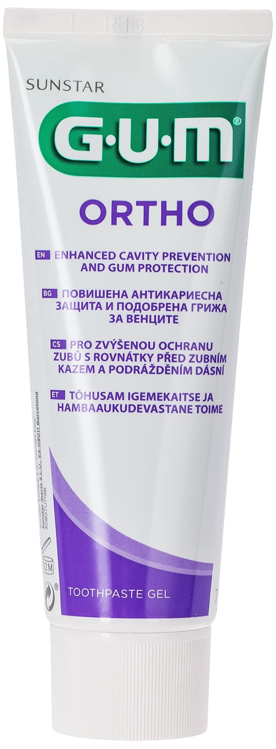 Butler G-U-M Ortho Gel Toothpaste for Orthodontics 75 Ml