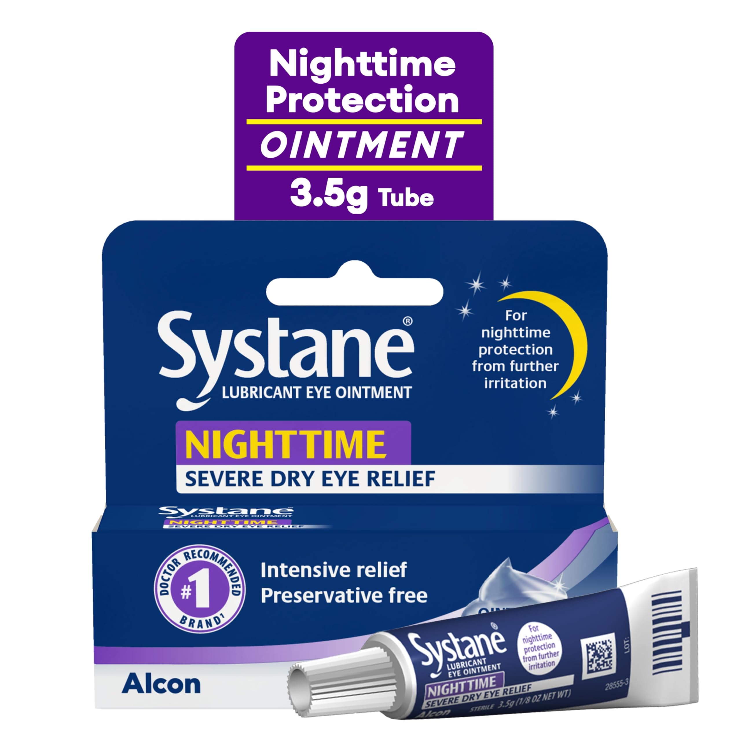 Systane Nighttime Lubricant Eye Ointment 3.5g Tube
