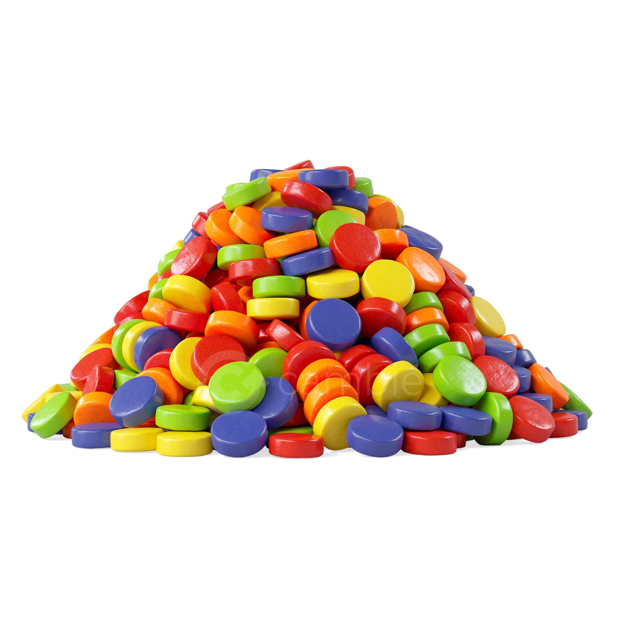 Pucker Ups Sour Candy by Cambie, 2 Pounds of Assorted Sour Candy Tabs, Deliciously Sweet & Nostalgic, Repackaged Fresh in a Resealable Pouch, 2 lbs