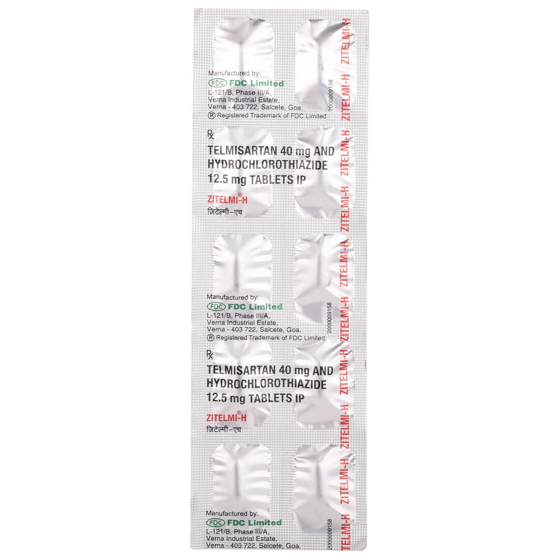 Zitelmi H - Strip of 10 Tablets