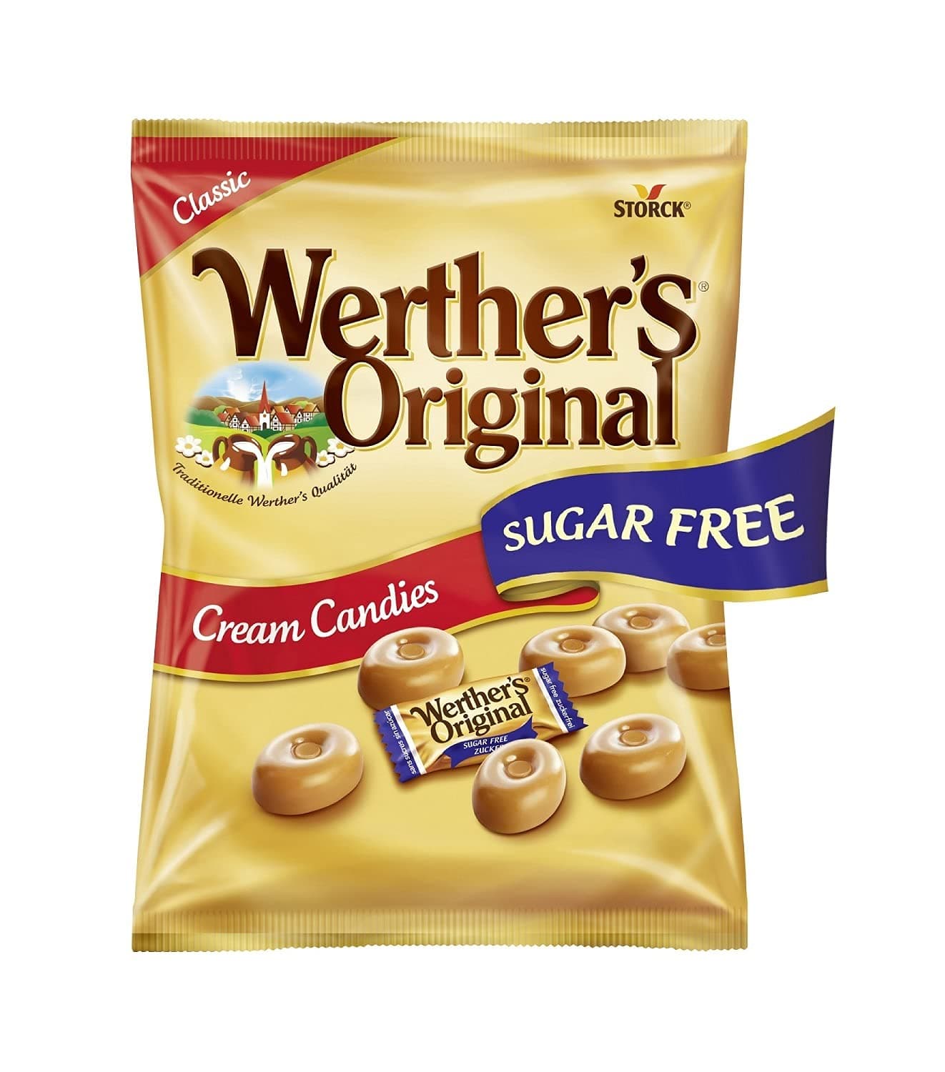 Werther's Storck Original Cream Candies Sugar Free, 70Gm