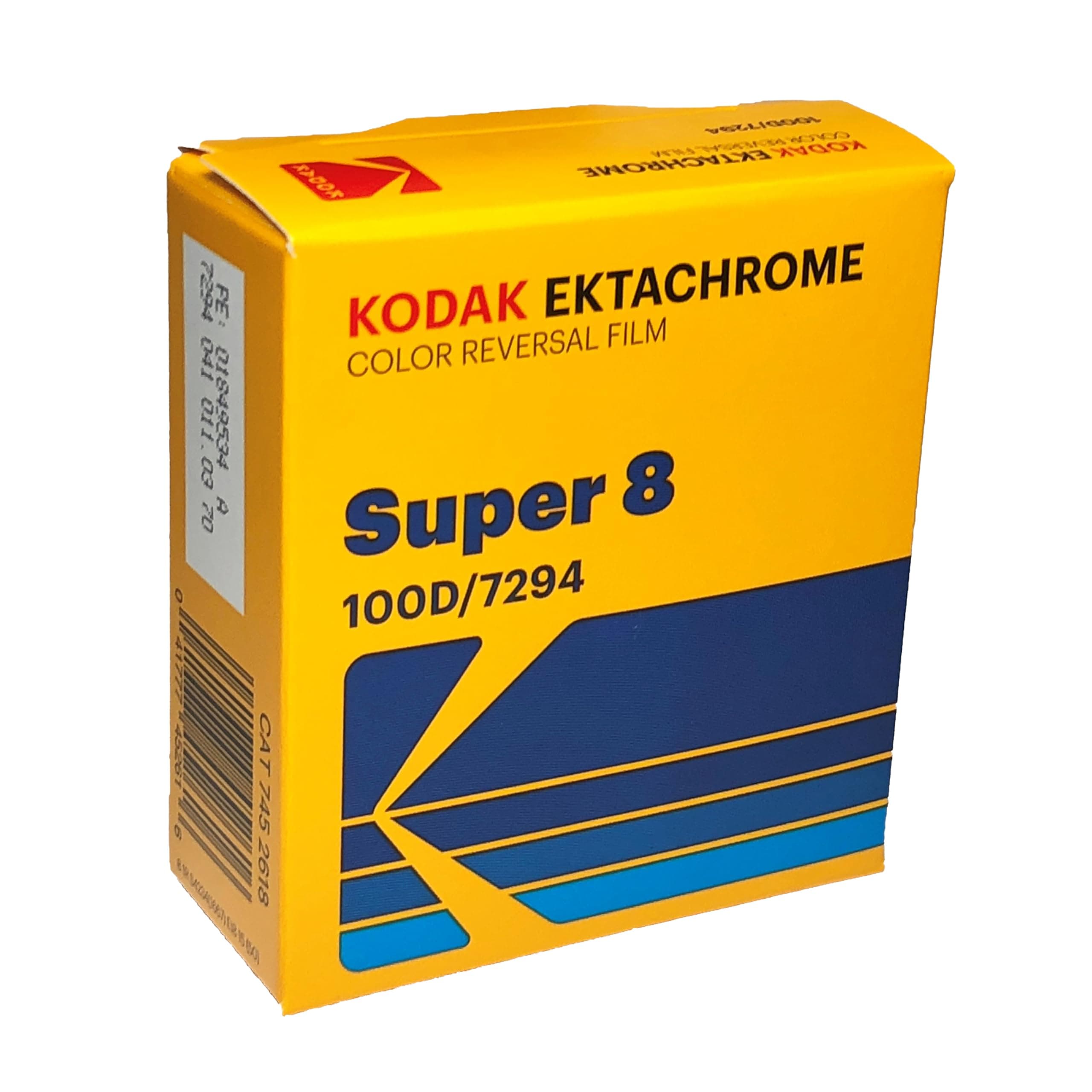 Kodak Super 8 Color Reversal, Ektachrom 100D 7294/50' Cartridge