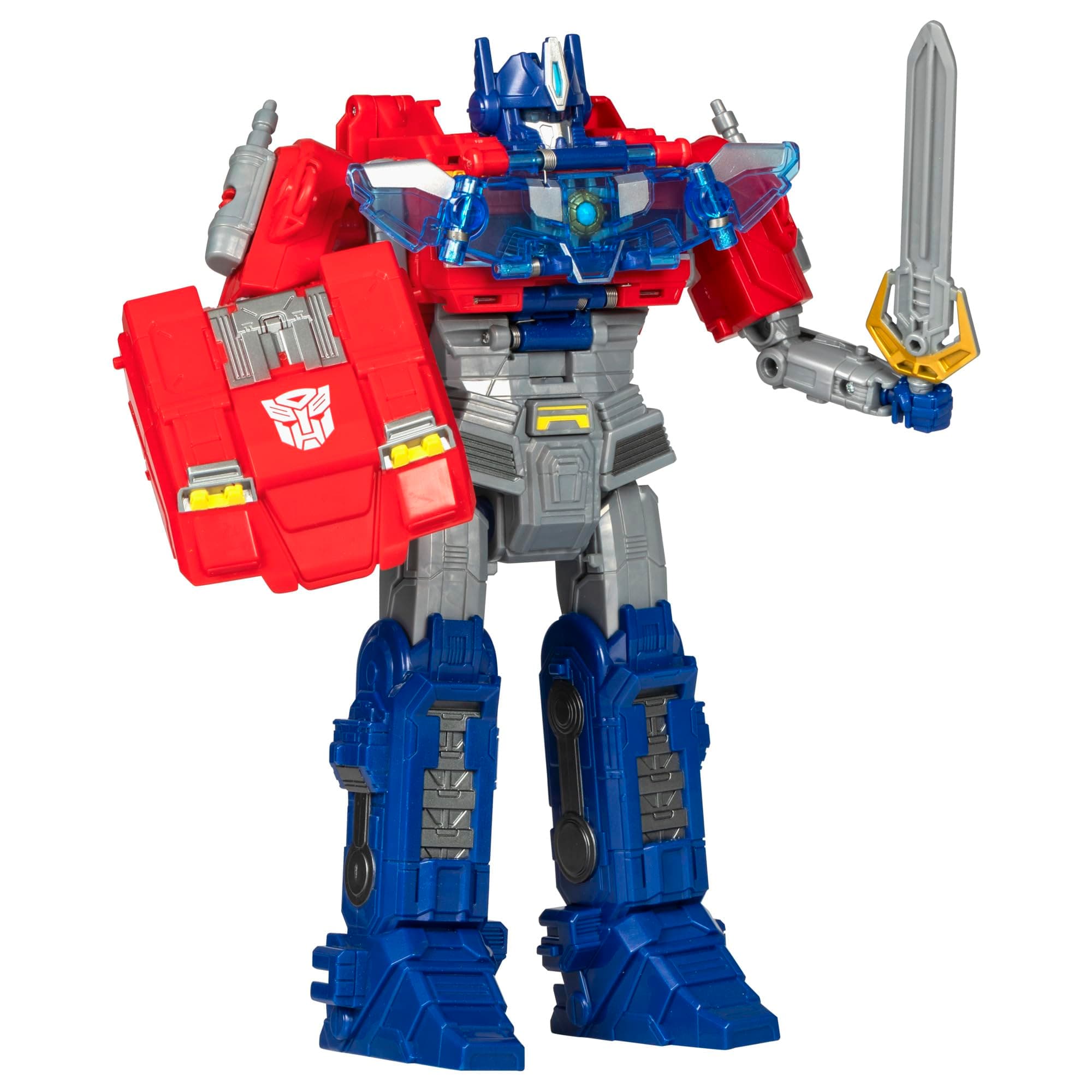 Transformers One Movie Power Flip Optimus Prime (Orion Pax) Transforming Action Figure 4 Modes 10" Interactive Electronic Toy, Lights & Sounds 6+