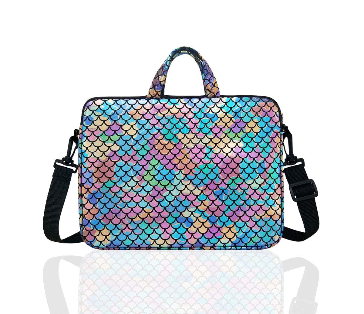 10.5-Inch Laptop Ipad Shoulder Carrying Bag Case For 9.6" 10" Tablet/Reader(Colorful)