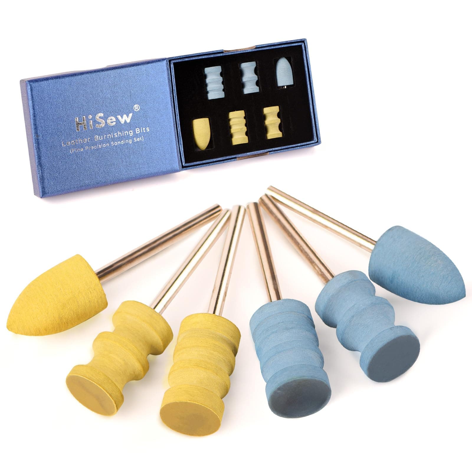 - Leather Edge Burnishing Bits – Precision Set for Delicate Leather Edge Finishing, 6 Pieces, 600 & 1000 Grit for Low-Aggression Sanding, Polishing & Edge Paint Work, Fits Most Rotary Tools