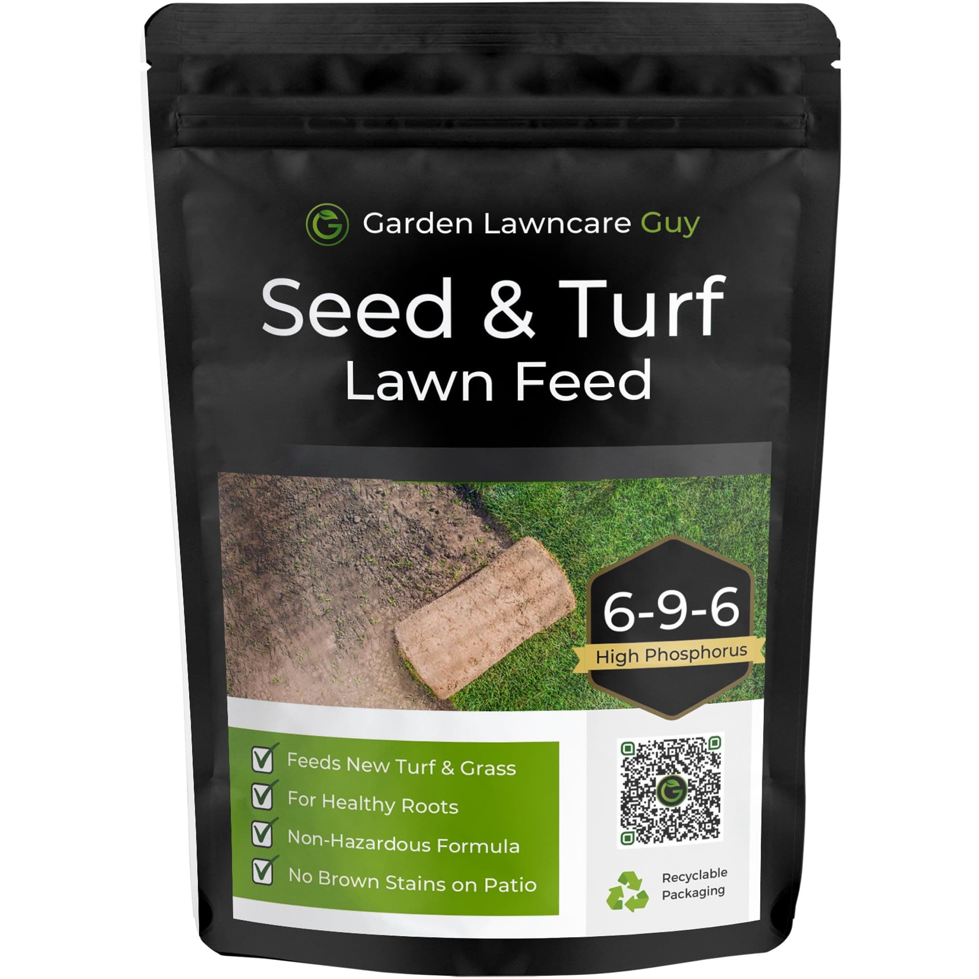 Seed & Turf Feed - Pre Seeding & Pre Turfing Lawn Fertiliser - Child and Pet Friendly - High in Phosphorus for Lawn Establishment - Garden Lawncare Guy